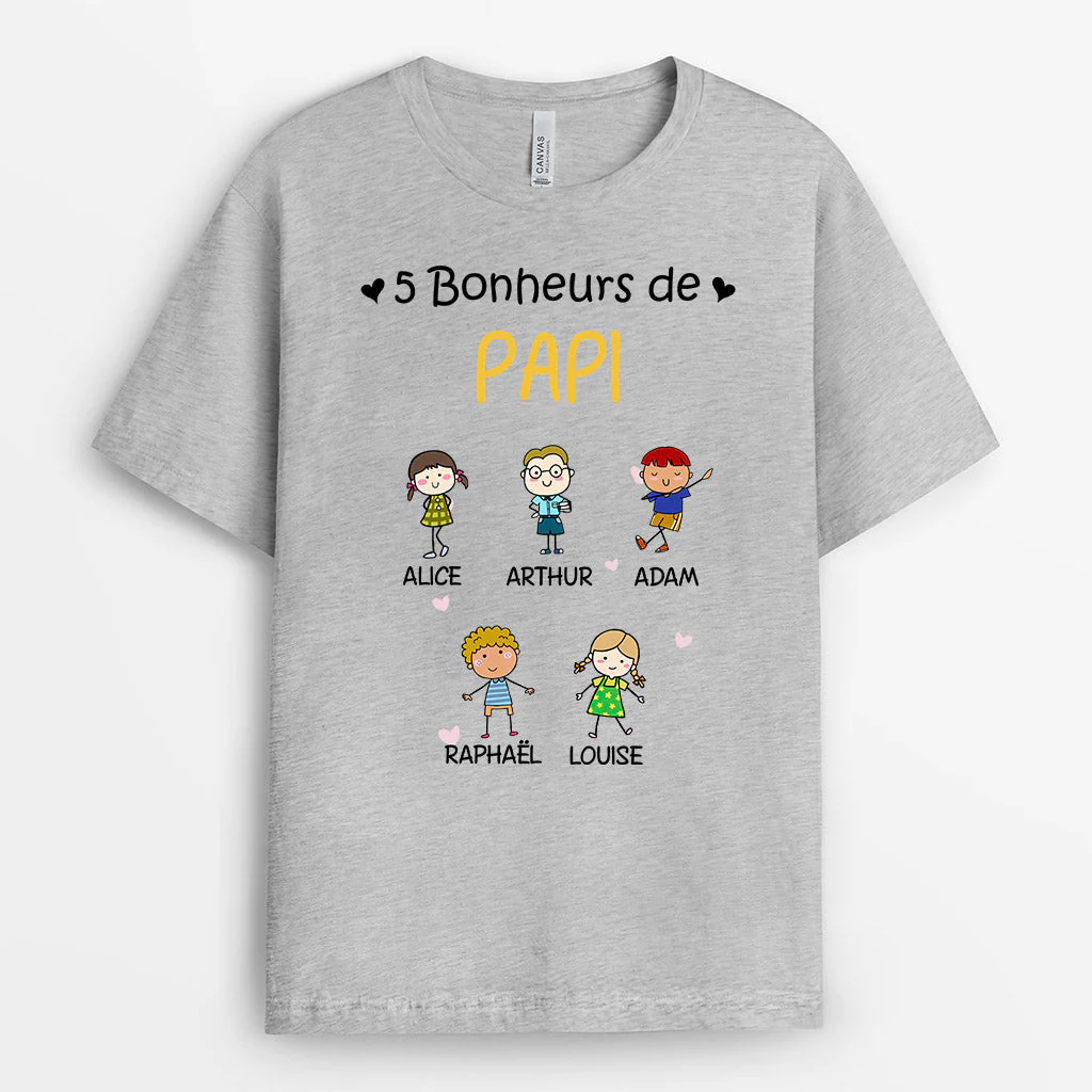 Tee Shirt Personnalisé Papy - Bonheurs De Papy - Image 2