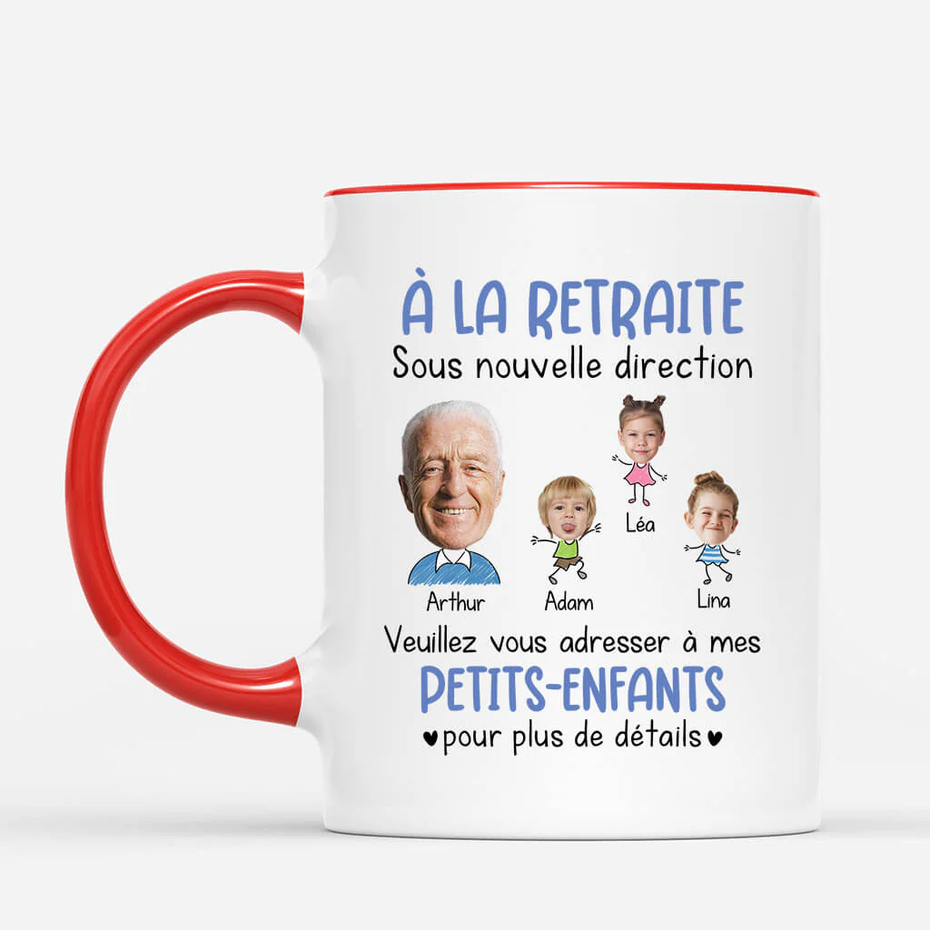 Mug Personnalisé Mamie – À La Retraite Sous Nouvelle Direction - Image 2