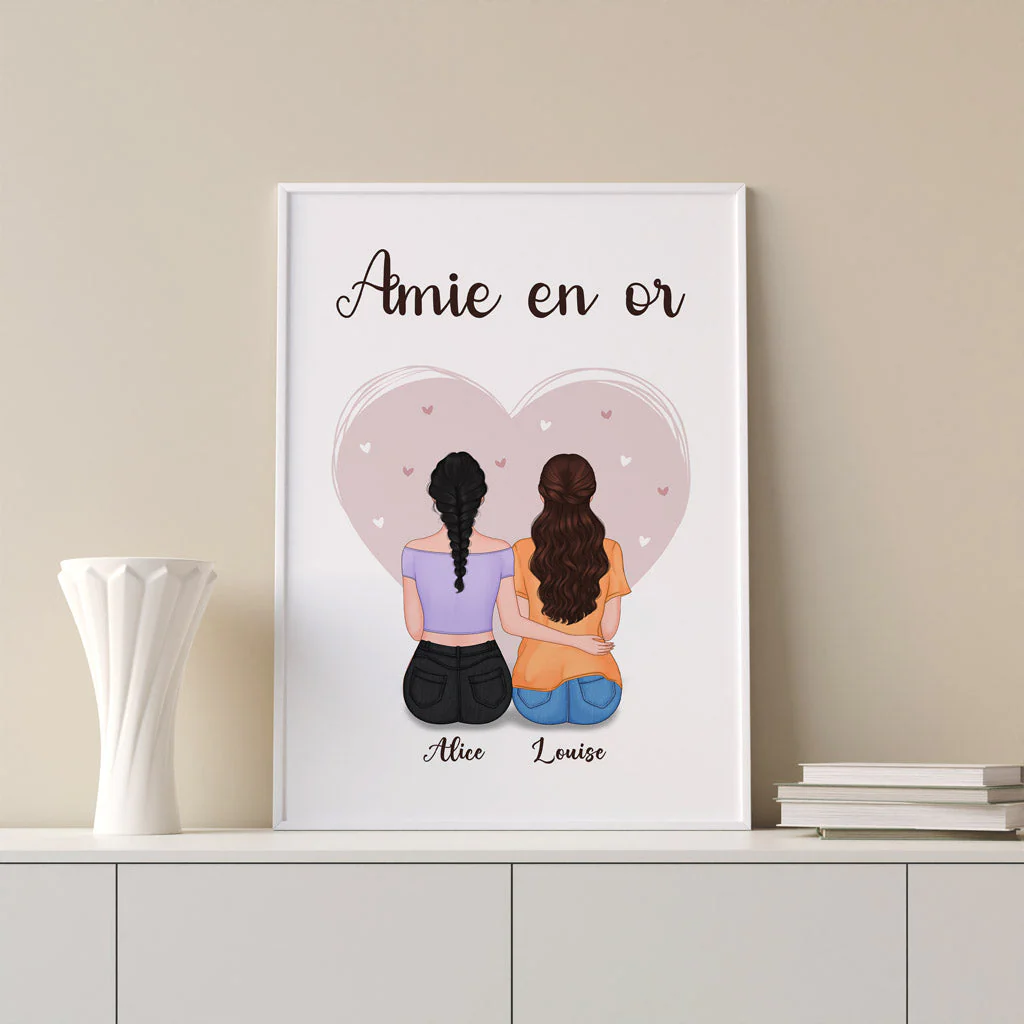 Poster Personnalisé - Meilleure Amie - Image 3