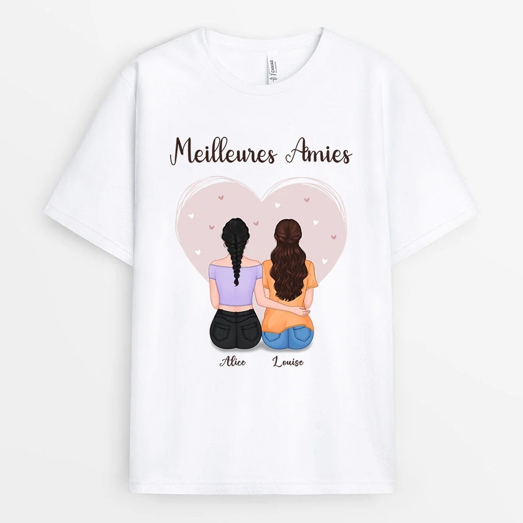Tee Shirt Personnalisé Femme - Meilleures Amies