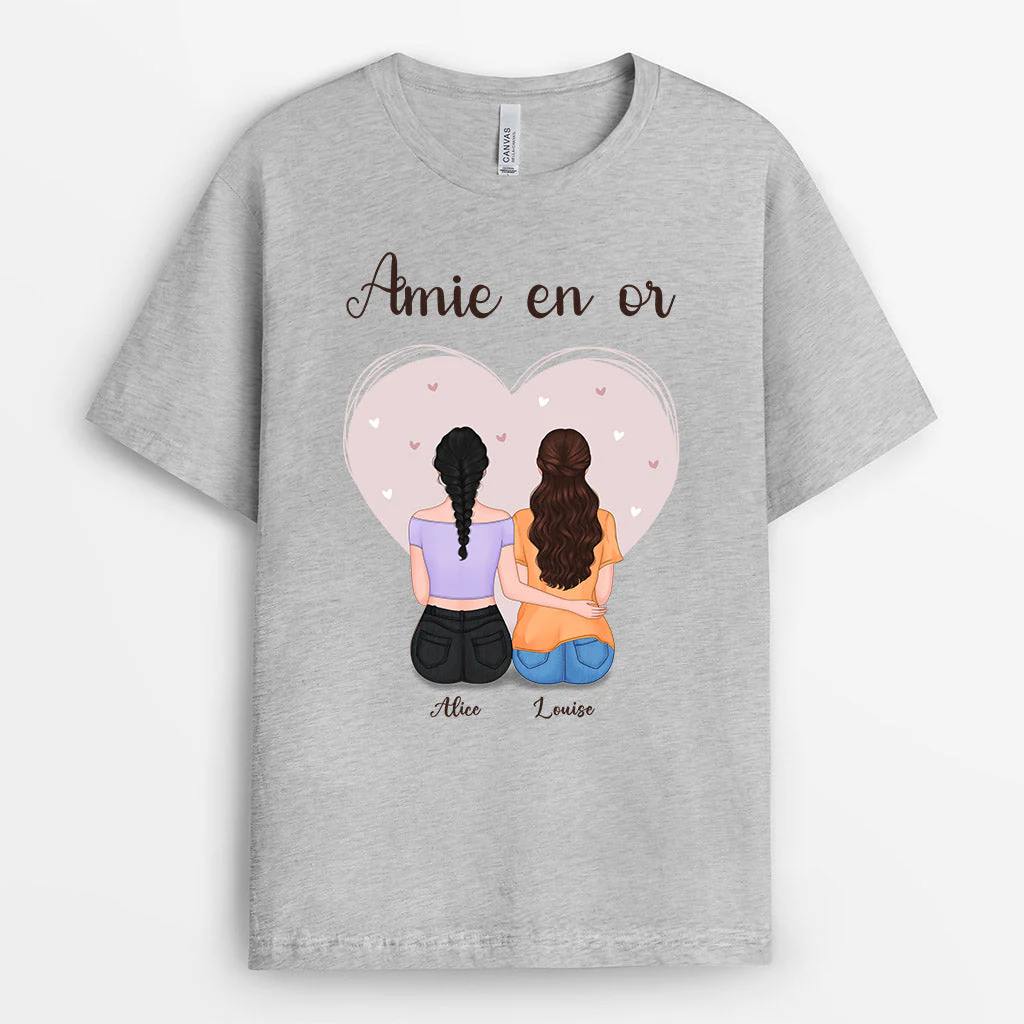 Tee Shirt Personnalisé Femme - Meilleures Amies - Image 2