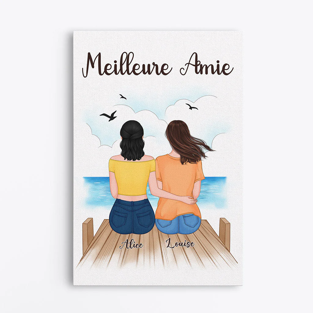 Toile Personnalisée - Cadeau Pour Meilleure Amie