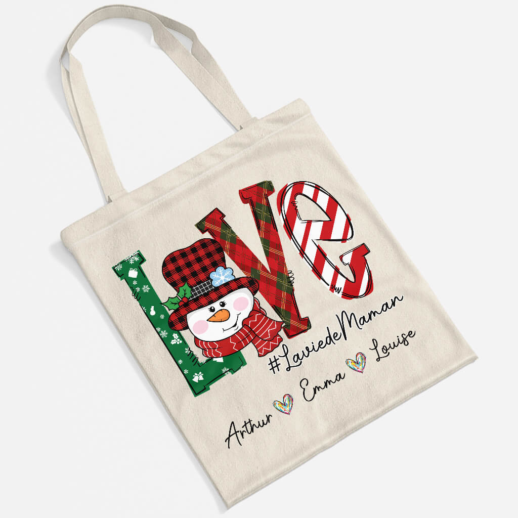 Tote Bag Personnalisé Pour Mamie - Amour - Image 2