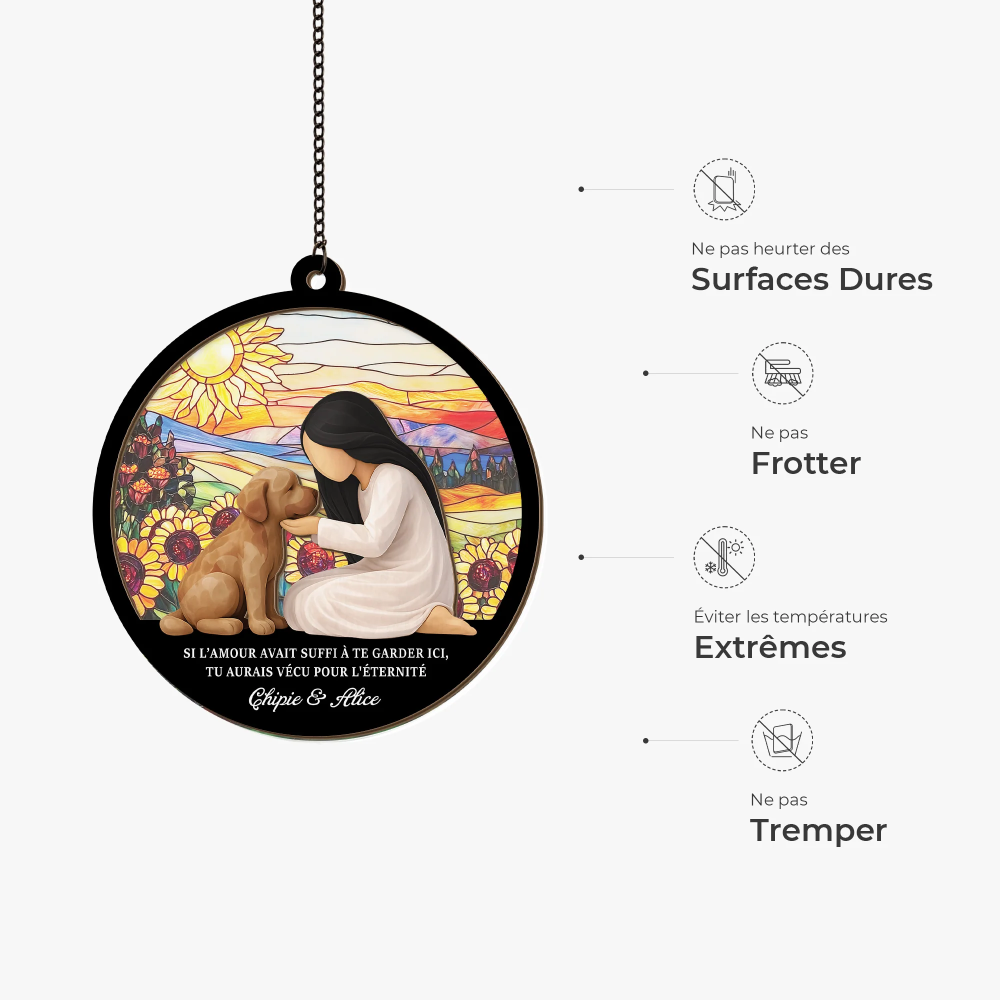 Attrape Lumière Personnalisé - Si l’Amour Avait Suffi - Pour Chien - Image 4