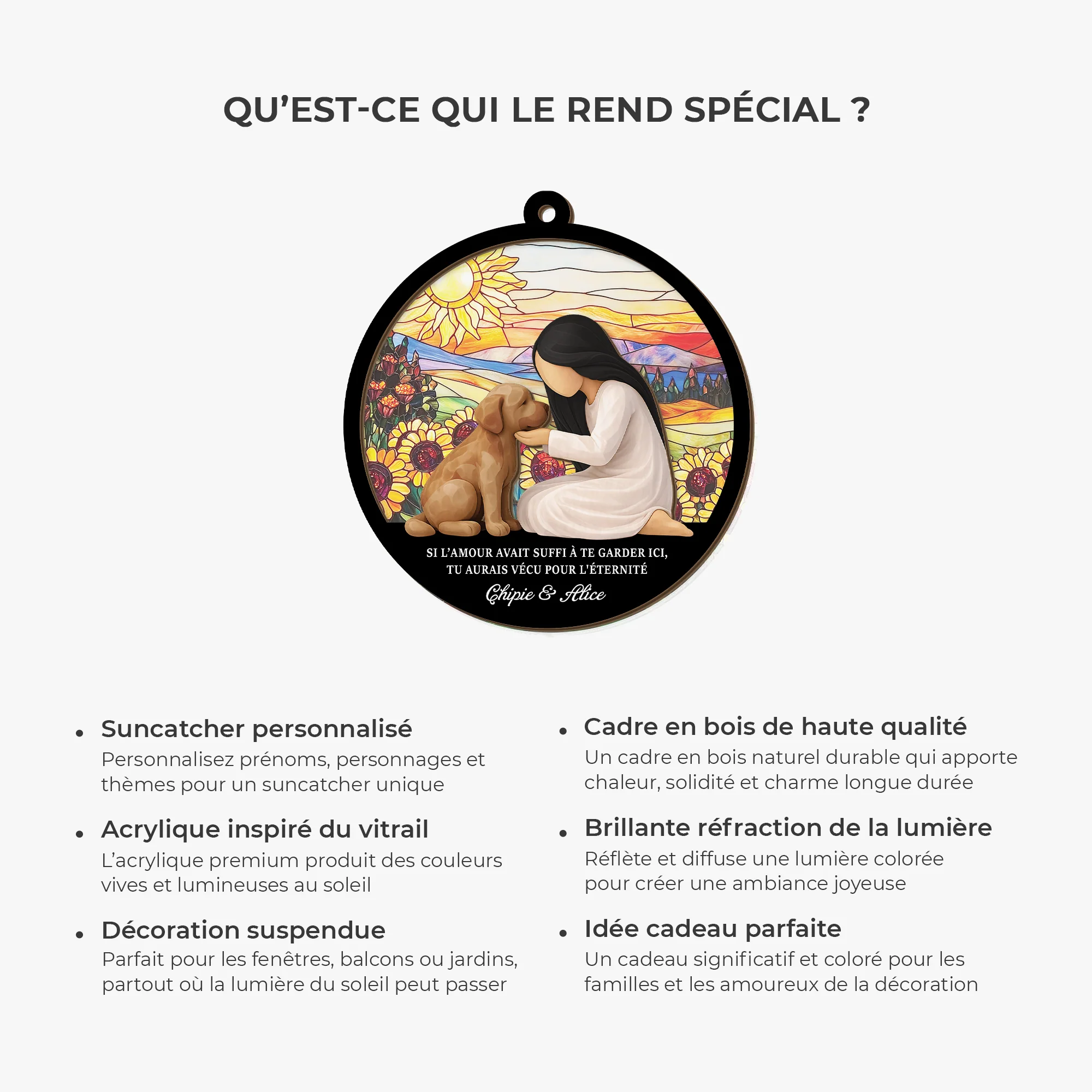 Attrape Lumière Personnalisé - Si l’Amour Avait Suffi - Pour Chien - Image 5