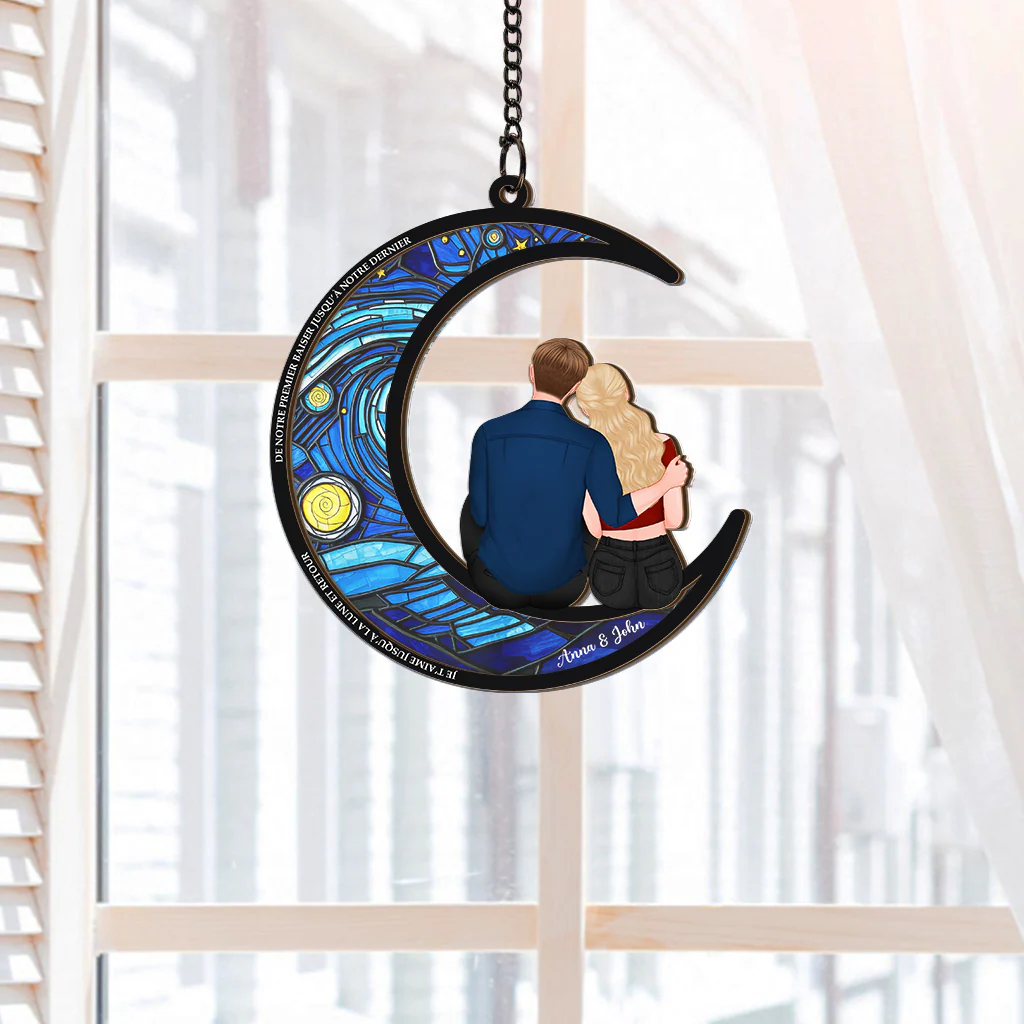 Attrape-soleil Personnalisé En Acrylique - Jusqu’à La Lune Et Retour - Version Van Gogh - Image 2