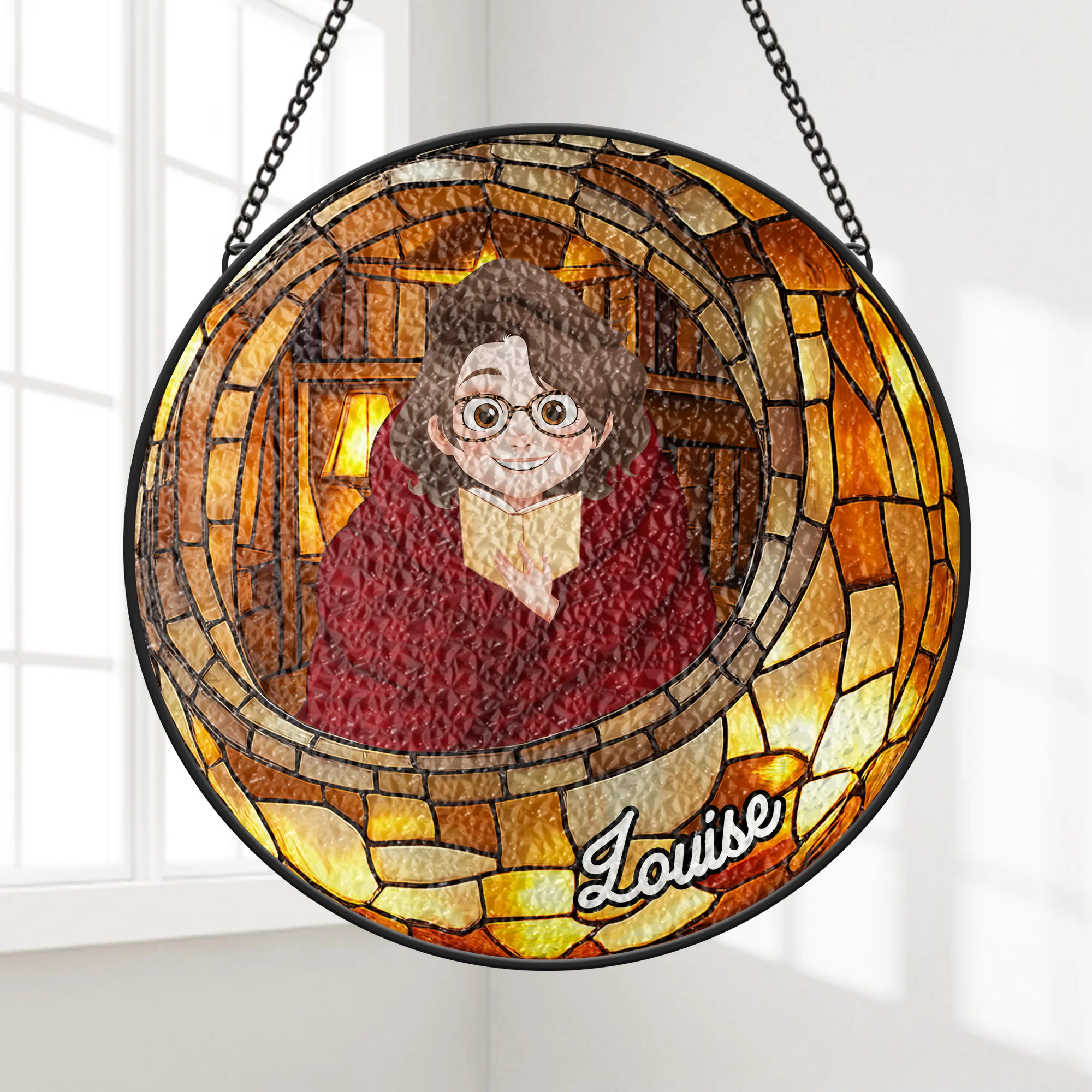 Attrape-soleil Personnalisé En Verre Pour Femme/Homme - Cadeau Pour Amoureux Des Livres