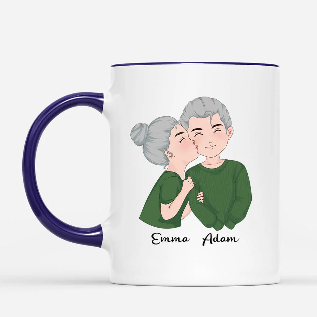 Tasse Personnalisée Couple – Aujourd’hui On S’Aime | Version Cartoon - Image 2