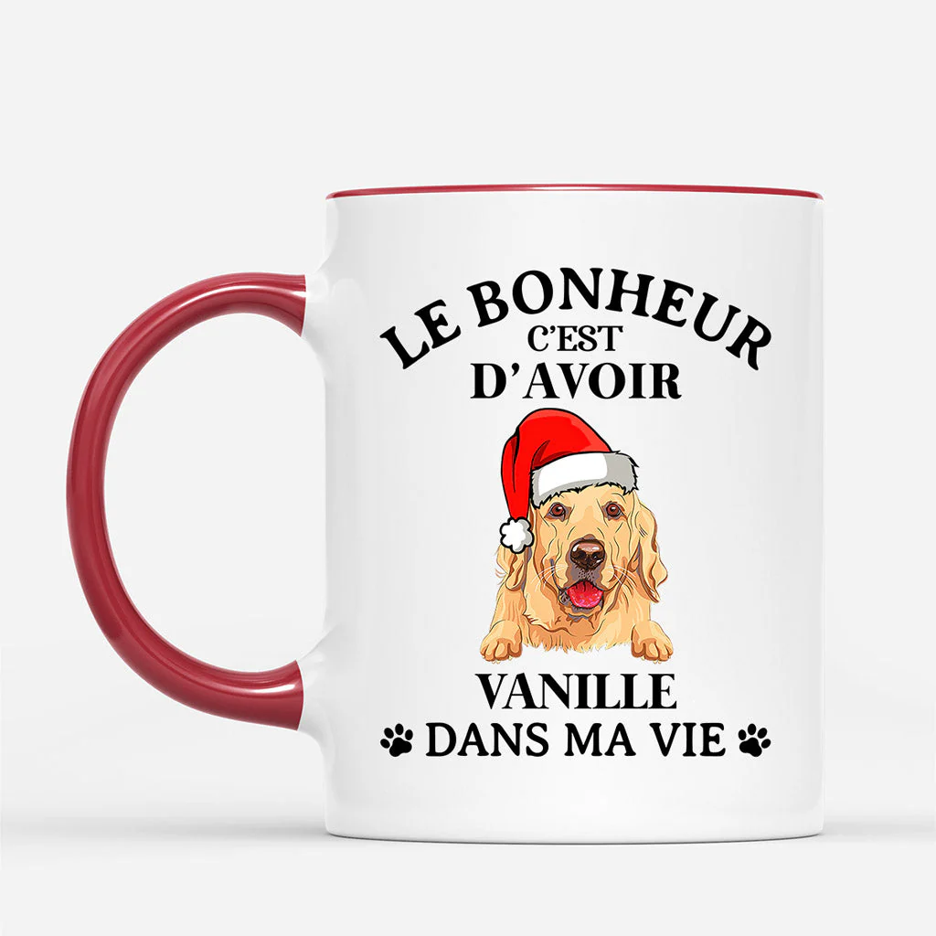 Mug de Noël Pour Amoureux Des Chiens – Mon Chien Dans Ma Vie - Image 2
