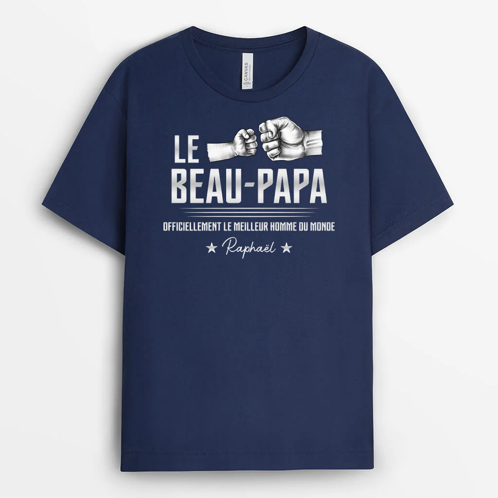 T-shirt Beau Père Personnalisé - Meilleur Homme du Monde - Image 2
