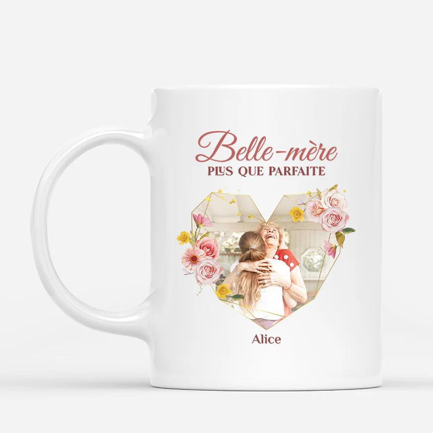 Mug Avec Photo Personnalisé - Belle-Mère Plus Que Parfaite