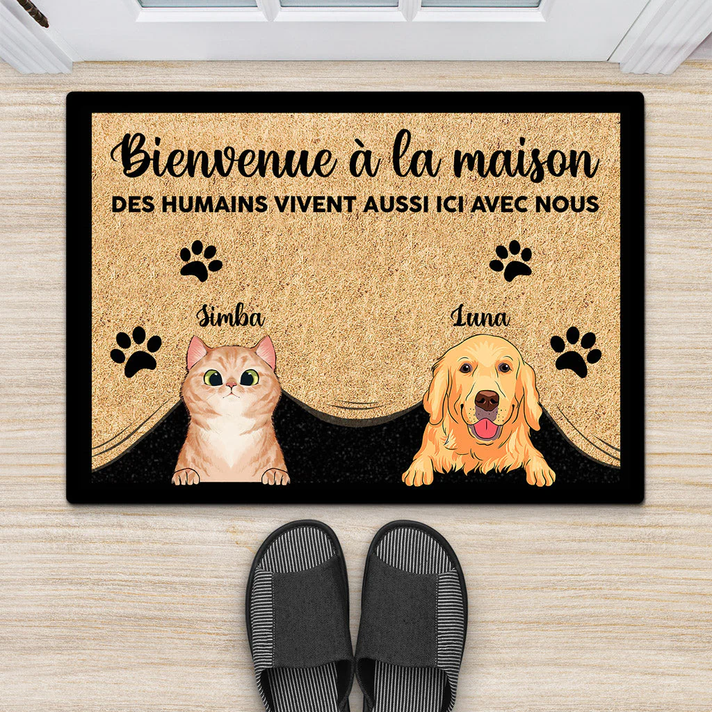 Paillasson animaux personnalisé – Bienvenue à la maison - Image 2