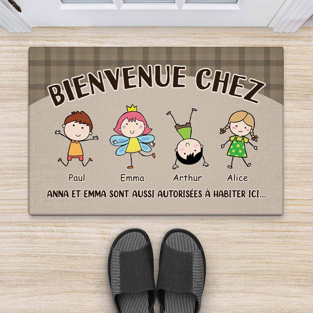 Paillasson Personnalisé Famille – Bienvenue Chez Nous - Image 2