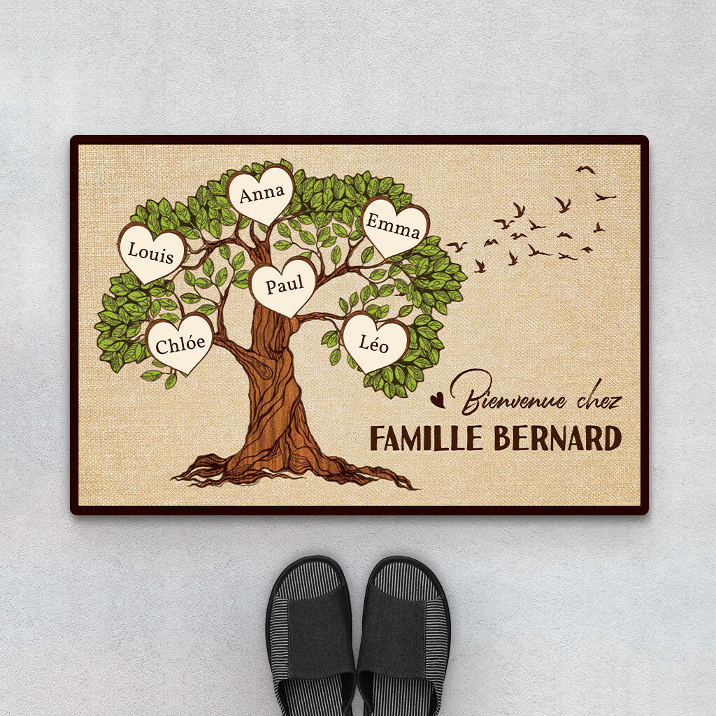 Paillasson Personnalisé Famille – Arbre De Vie Famille Bernard