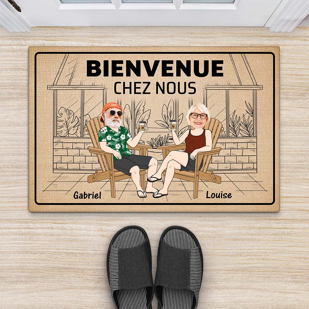 Tapis Personnalisé Couple - Bienvenue Chez Nous - Image 2