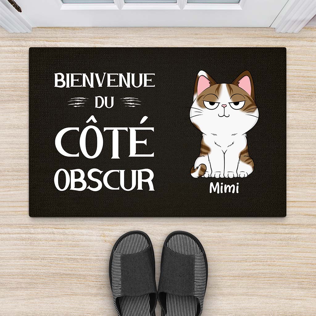 Tapis Personnalisé Chat - Bienvenue Du Côté Obscur - Image 2