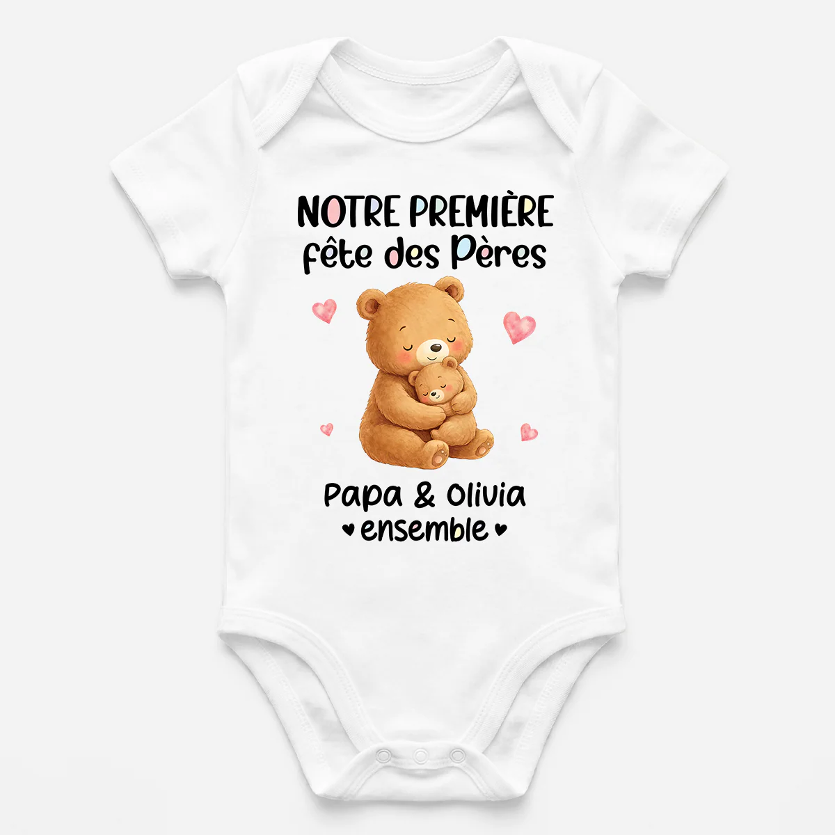 Body Bébé Personnalisable - Cadeau Première Fête Des Pères Et Fête Des Mères