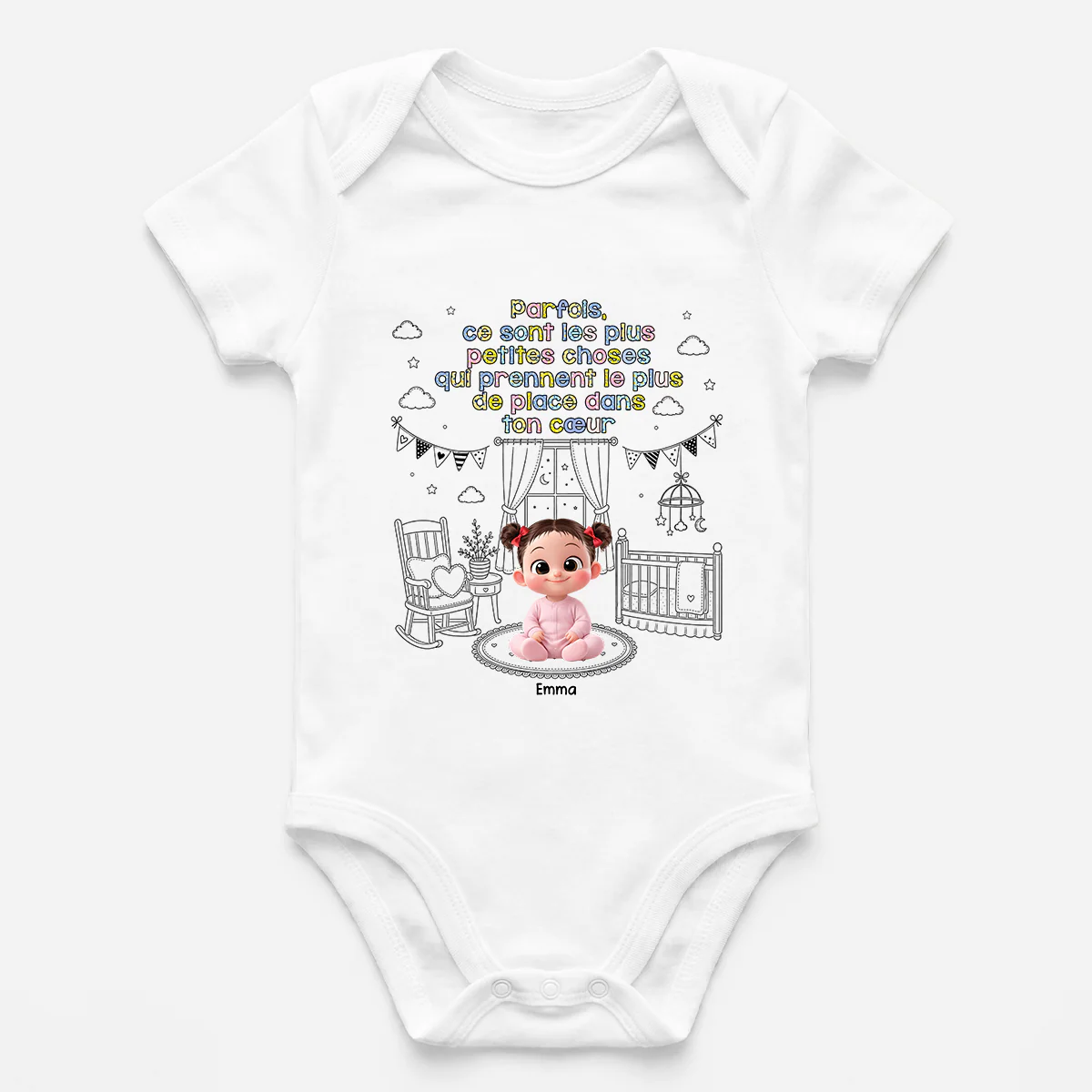 Body Bébé Personnalisé - Les Plus Petites Choses Dans Ton Cœur