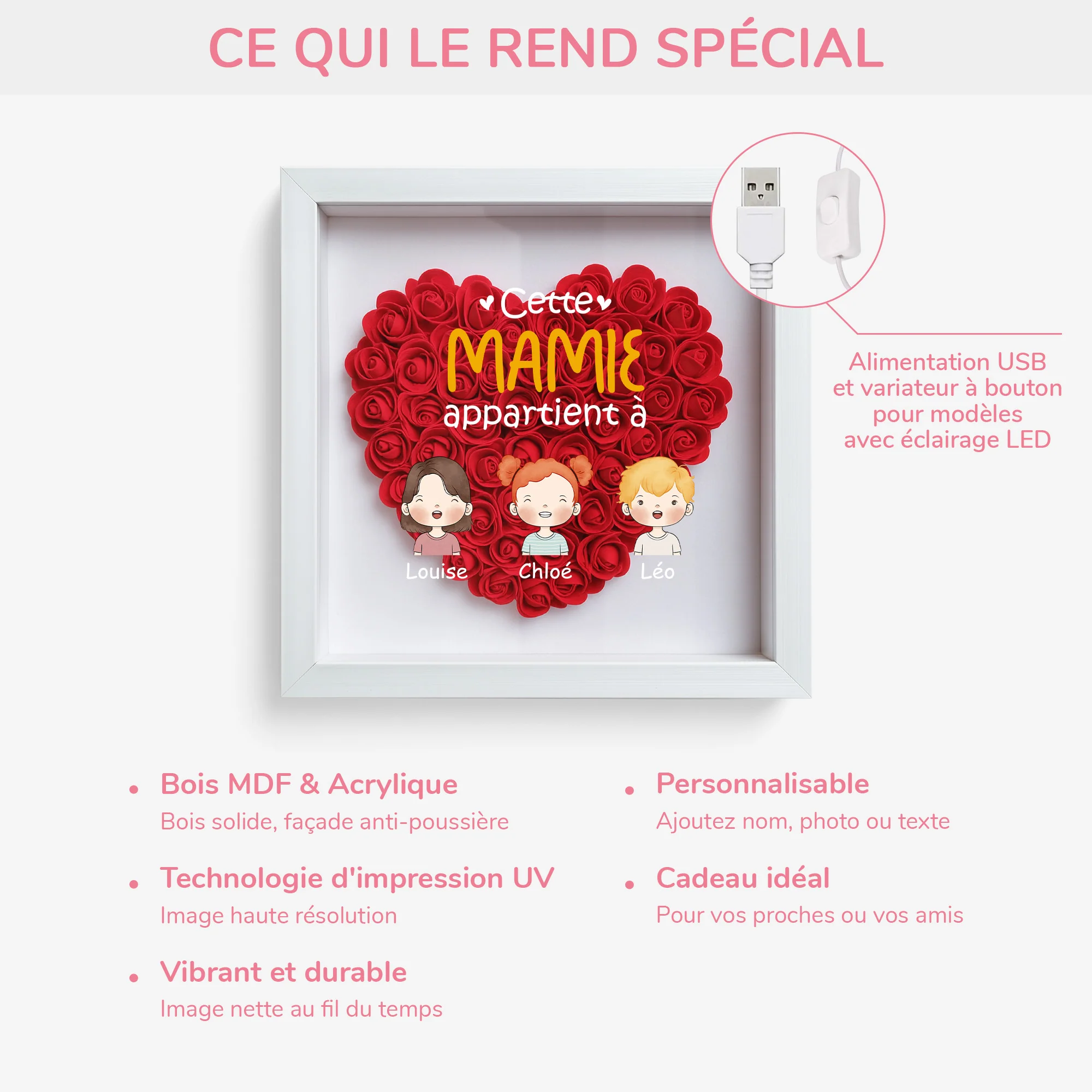 Boîte à Fleurs Personnalisée - Cette Mamie Ours Appartient à ... - Image 4