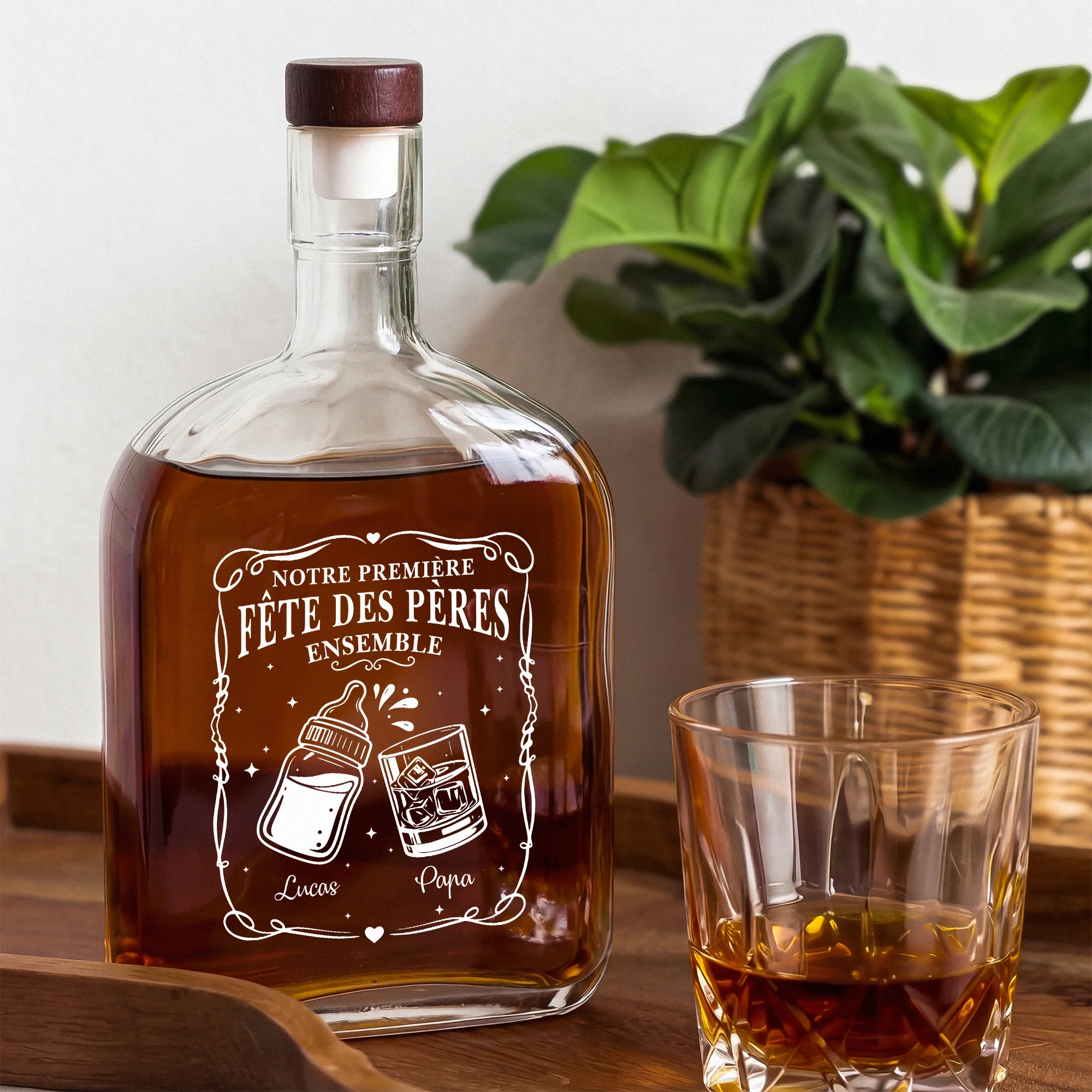 Bouteille De Whisky Personnalisé | Première Fête Des Pères Avec Bébé - Image 2