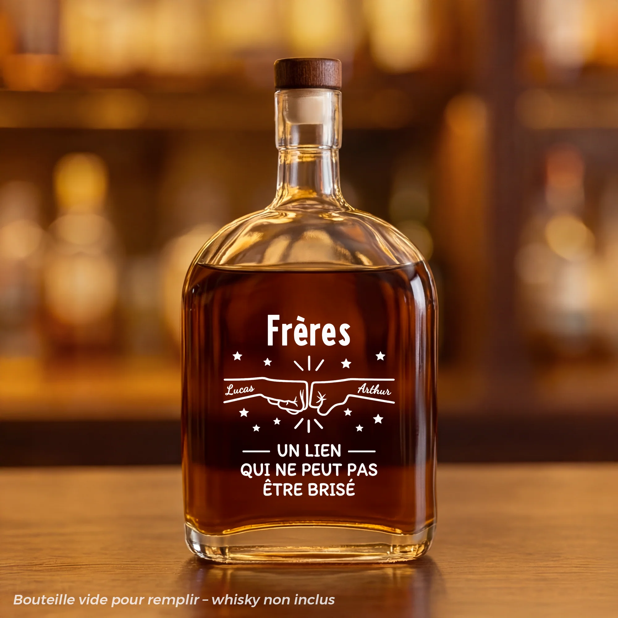 Bouteille Whisky Personnalisable | Un Lien Entre Frère Et Soeur