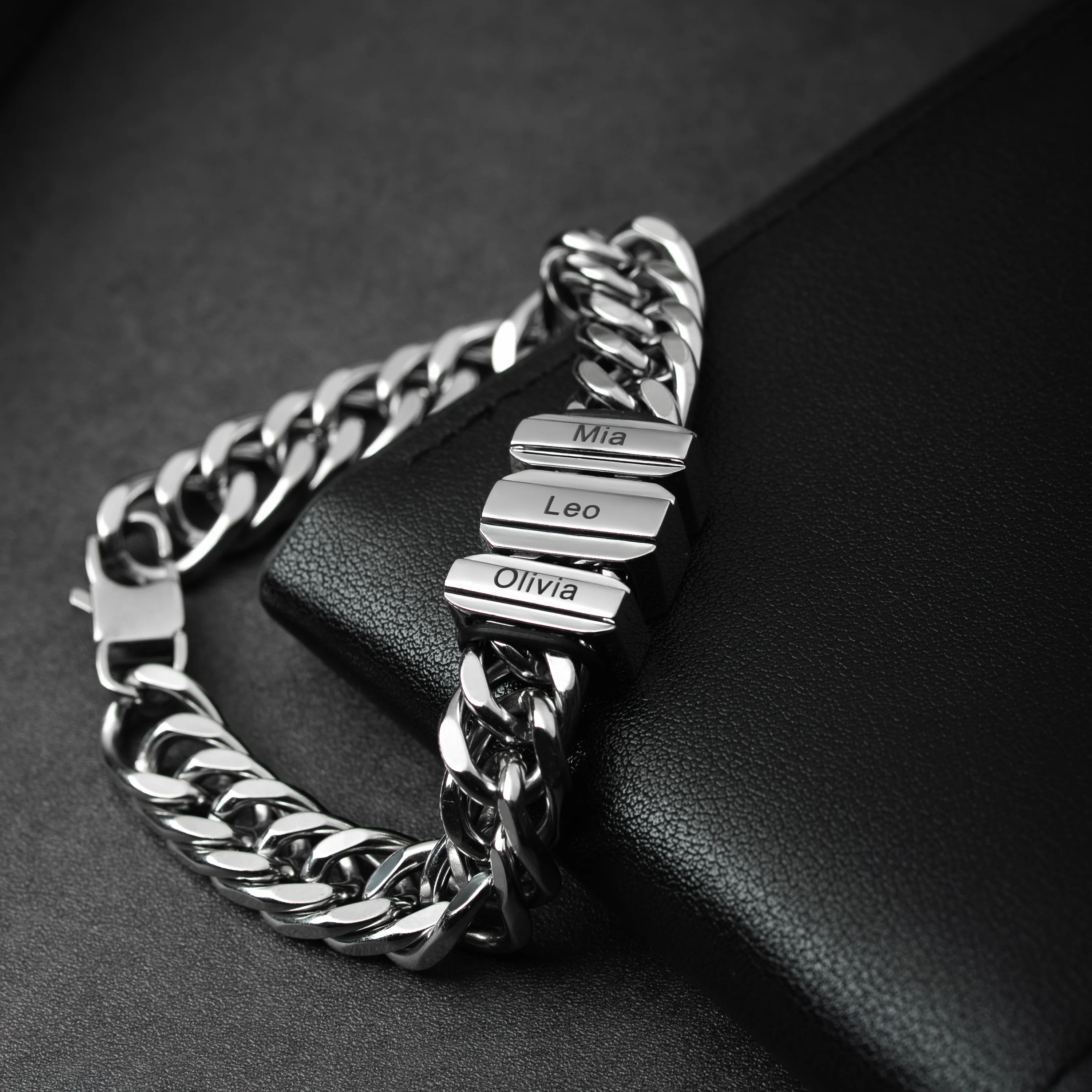 Bracelet Personnalisé Prénom Homme - Bloc De Prénom - Image 2