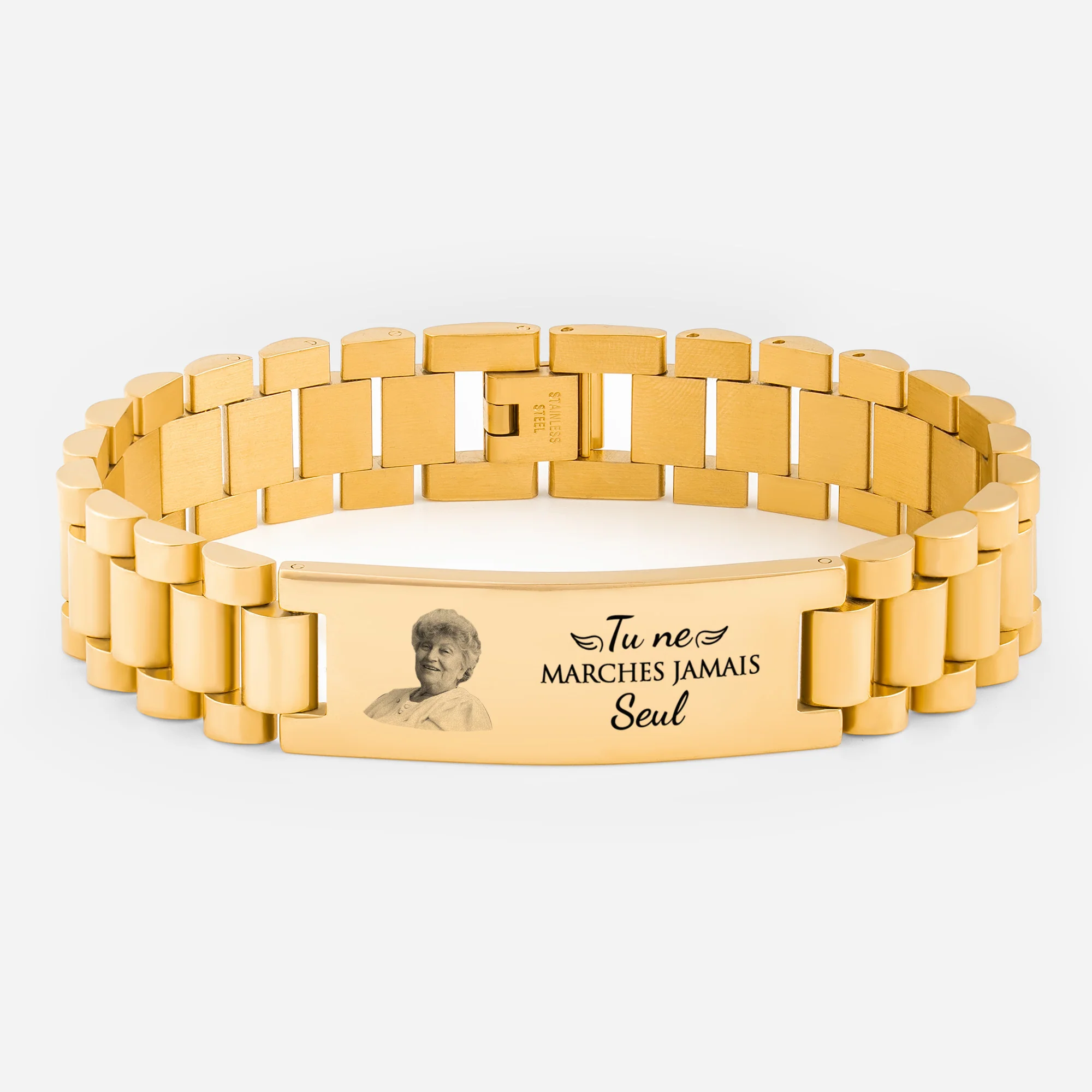 Bracelet Femme Personnalisé Photo | Tu Ne Marches Jamais Seule