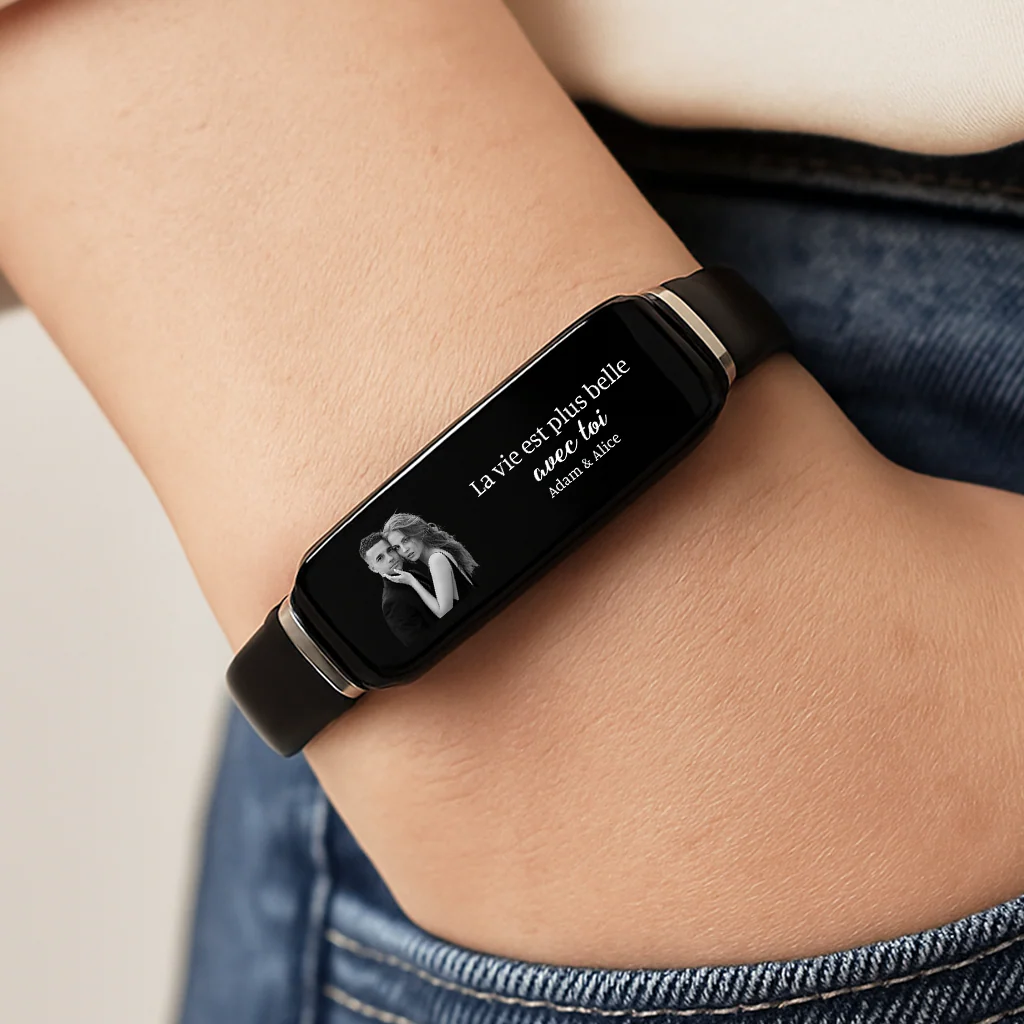 Bracelet Personnalisé Couple Avec Photo -Je T’Aime - Image 2