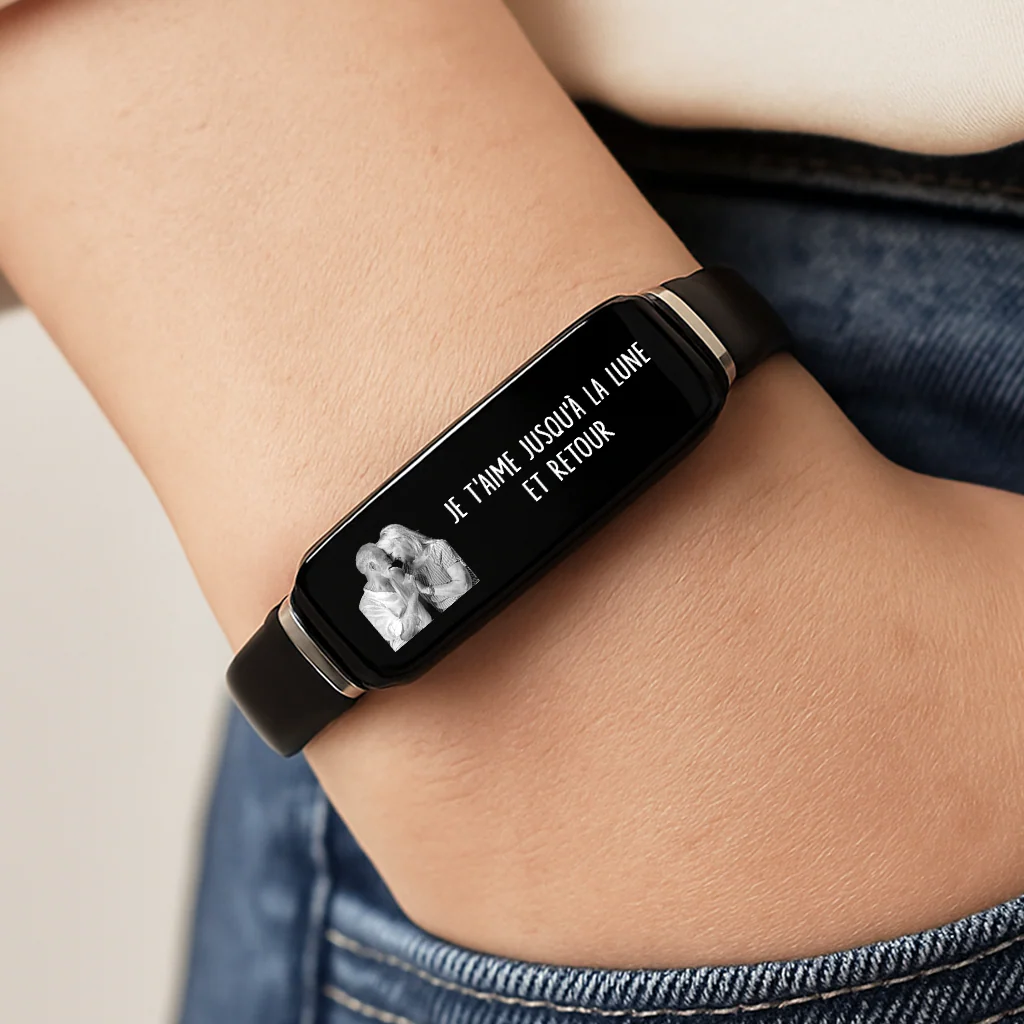 Bracelet Personnalisé Couple Avec Photo - Ensemble Pour Toujours Et À Jamais - Image 2
