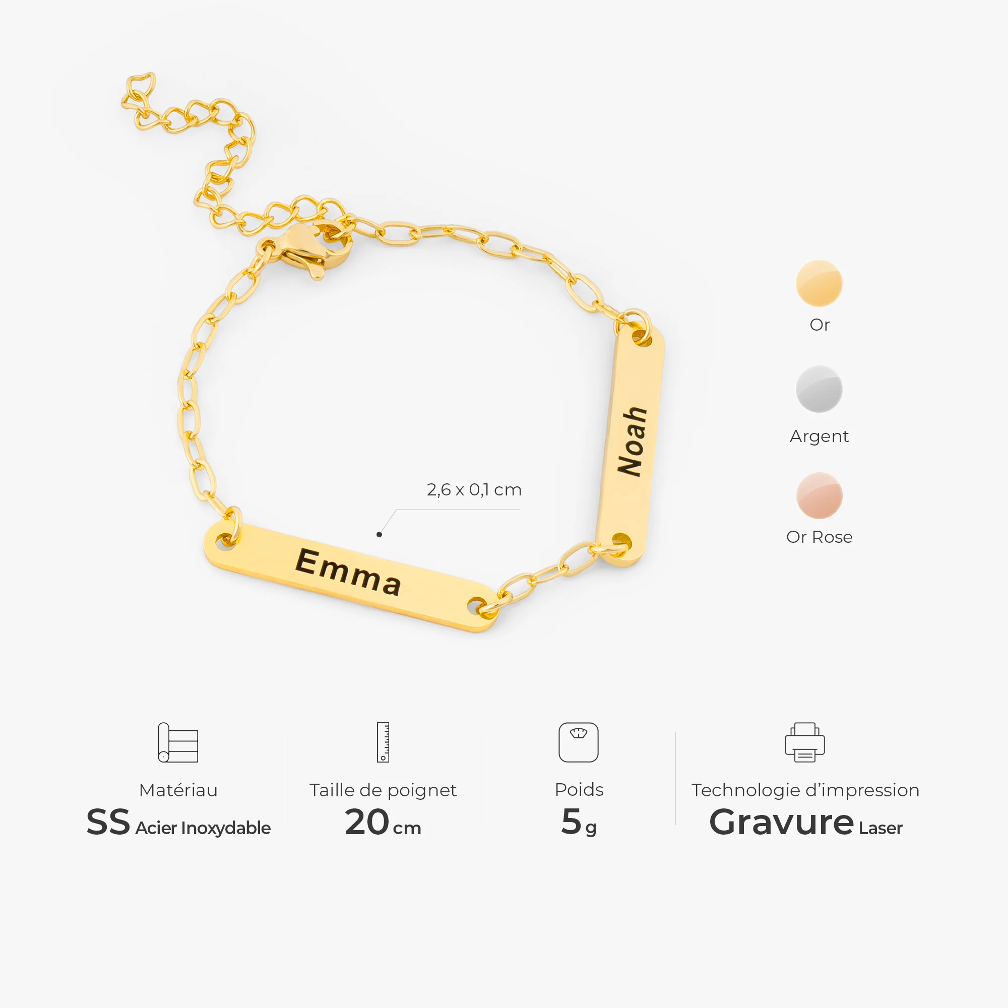 Bracelet Personnalisé - Tous Les Personnes Que J'aime - Image 3