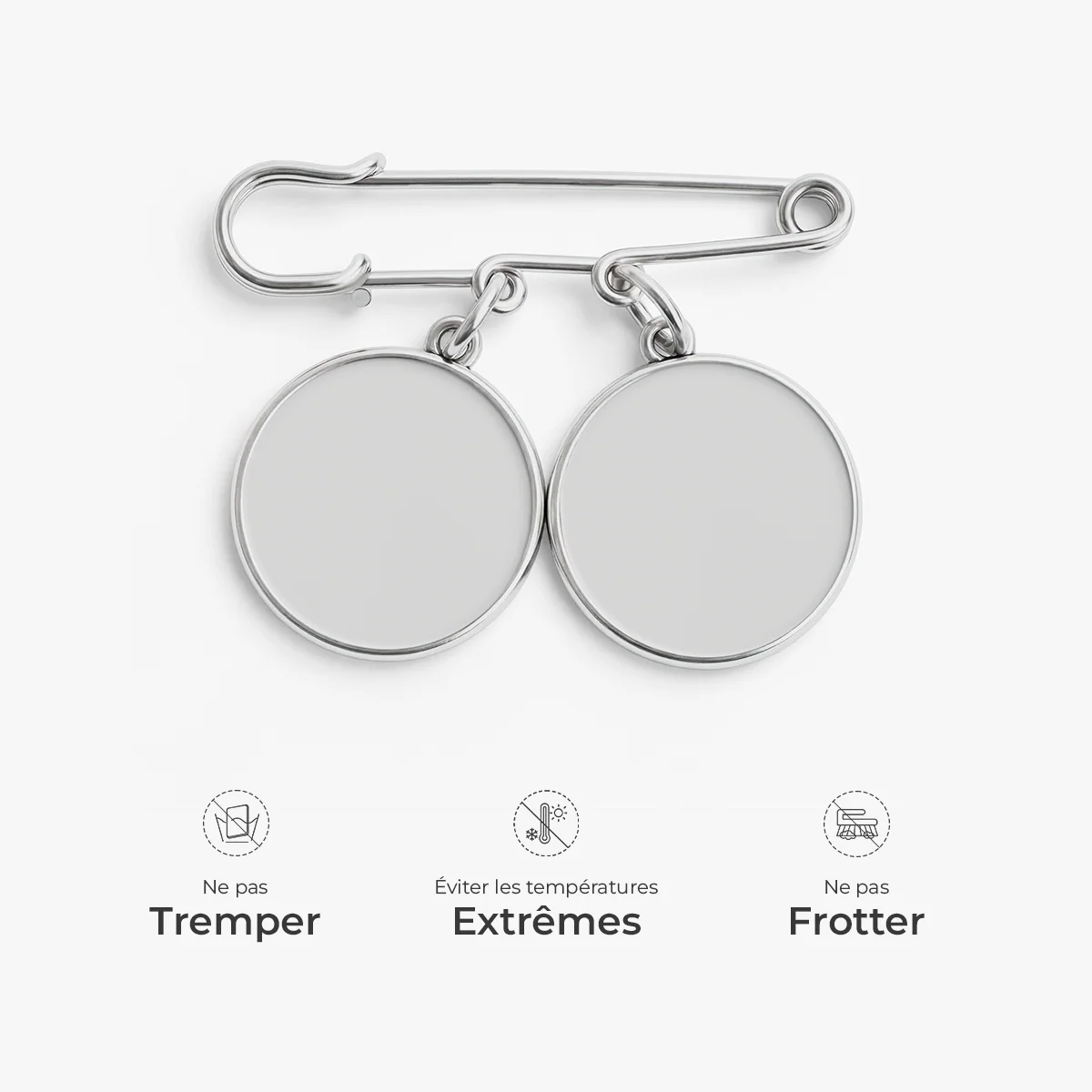 Broche Personnalisée Avec Photo - Cadeau Diplôme Je Marche Avec Toi - Image 4