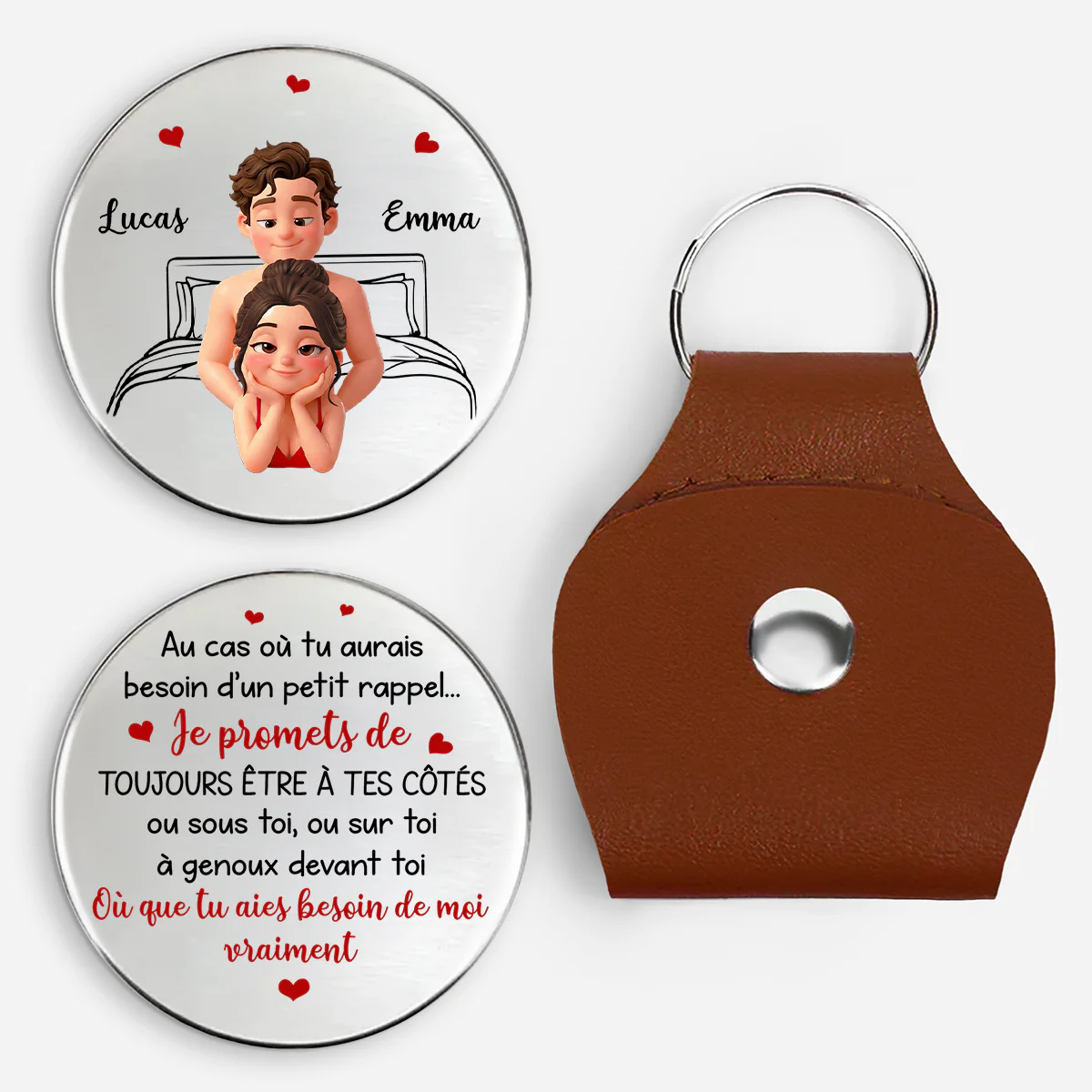 Câlin De Poche Personnalisé | Toujours Être À Tes Côtés Cadeau Couple