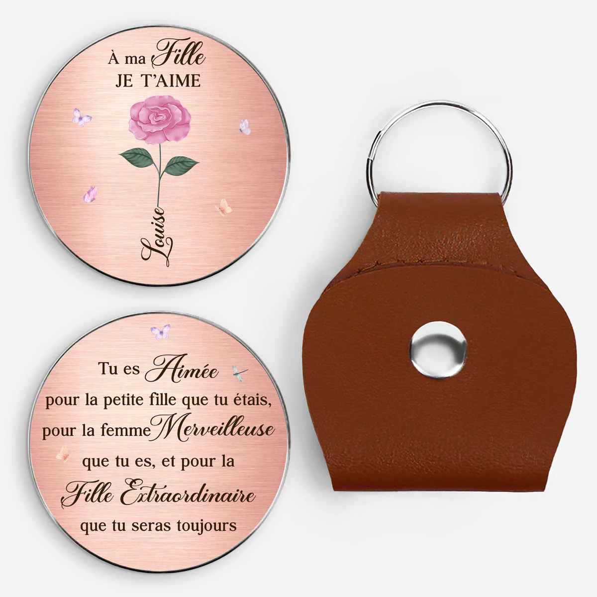 Câlin De Poche Personnalisé - Cadeau Maman Pour Fille