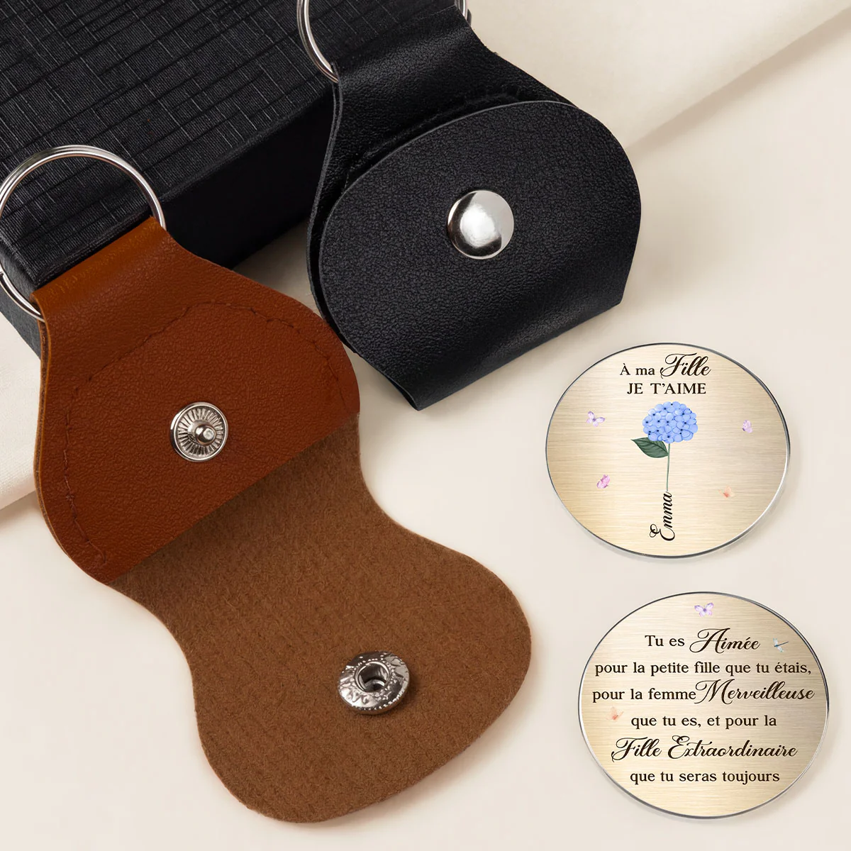 Câlin De Poche Personnalisé - Cadeau Maman Pour Fille - Image 2