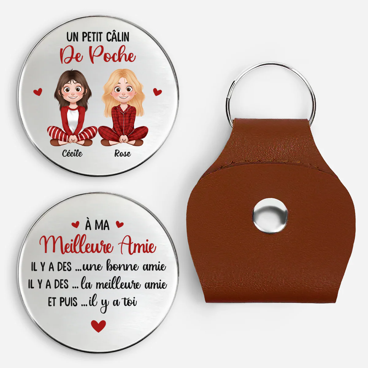 Câlin De Poche Personnalisé | Femme Il Y A Des Meilleures Amies