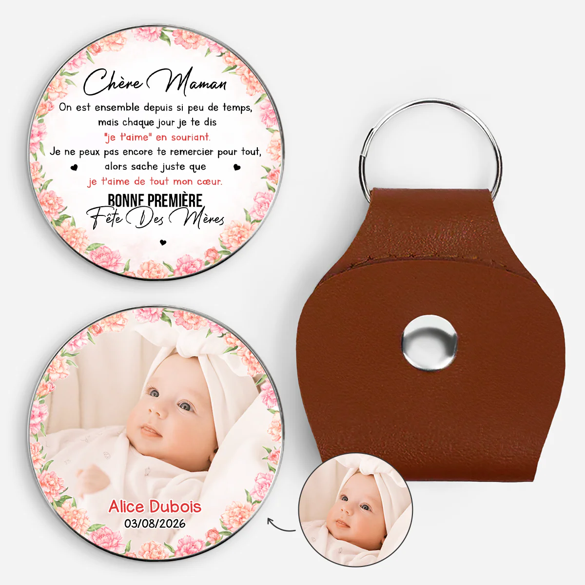 Câlin De Poche Personnalisé | Maman Papa Bonne Première Fête Des Mères Pères