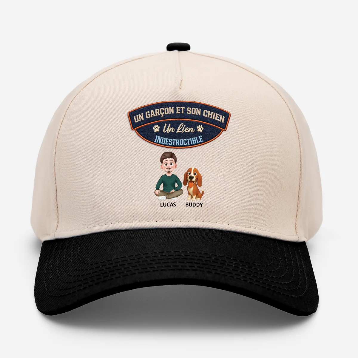 Casquette Baseball Personnalisée - Lien Entre Homme Et Son Chien