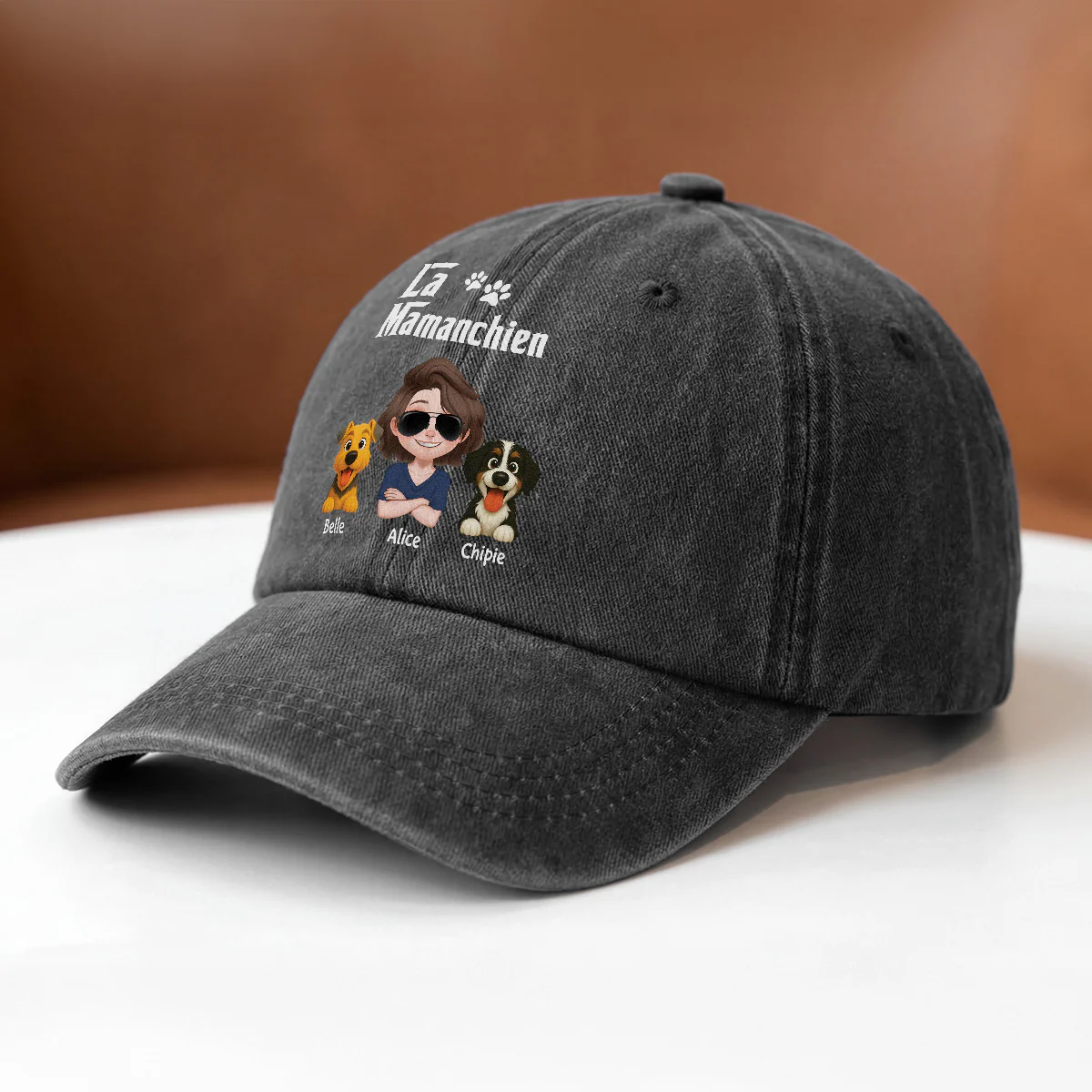 Casquette Délavée Personnalisée Chien - Le Papa Chien - Image 2