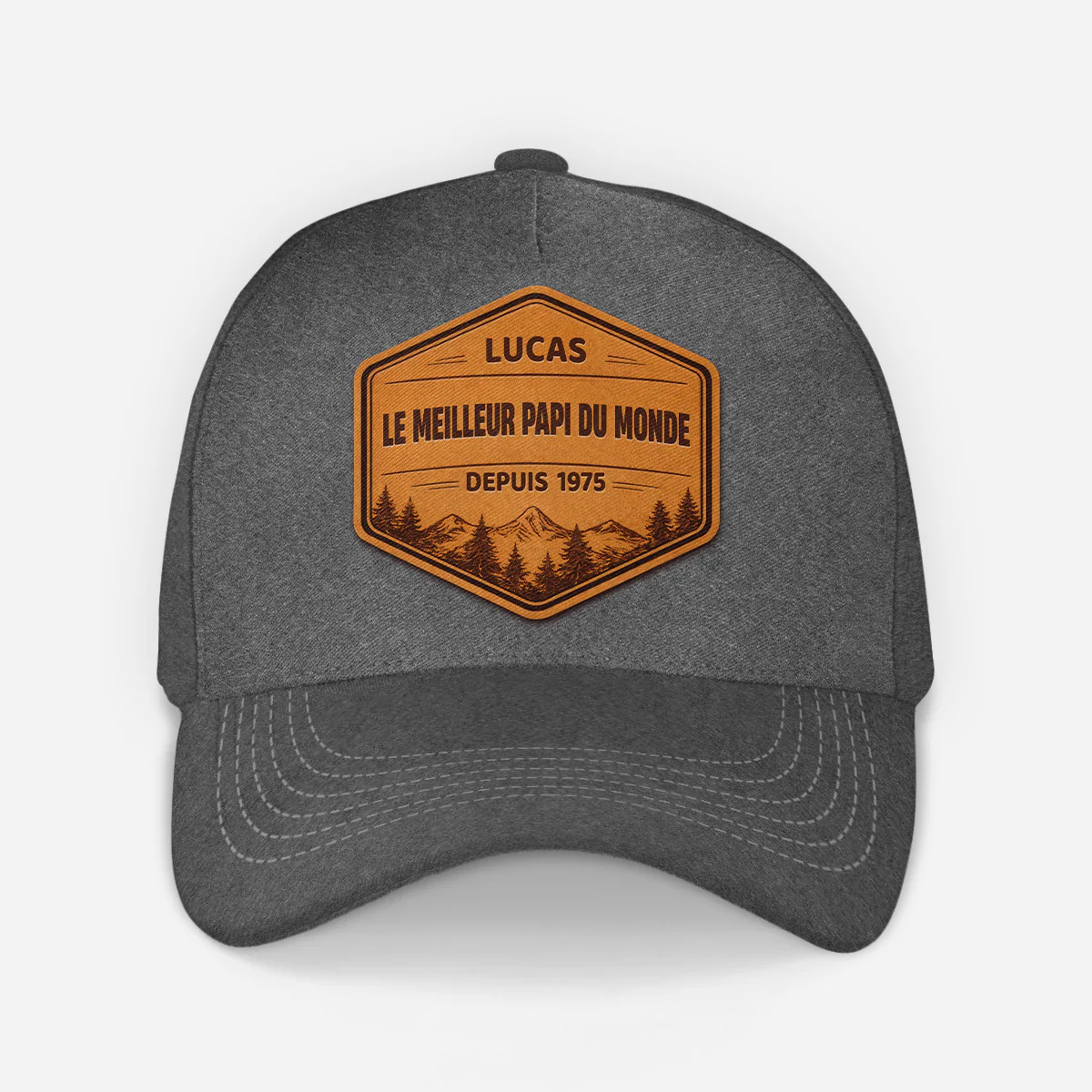 Casquette Homme Personnalisable - Le Meilleur Papa Papy - Image 2
