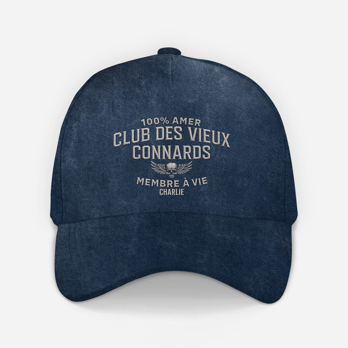 Casquette Homme Personnalisée Avec Humour - Cadeau Papa Papy 100% Amer - Image 2