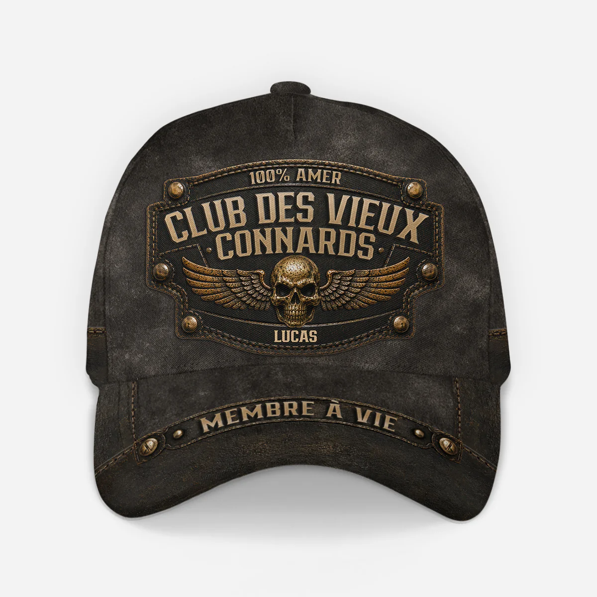 Casquette Homme Personnalisée Drôle - Membre À Vie - Image 2