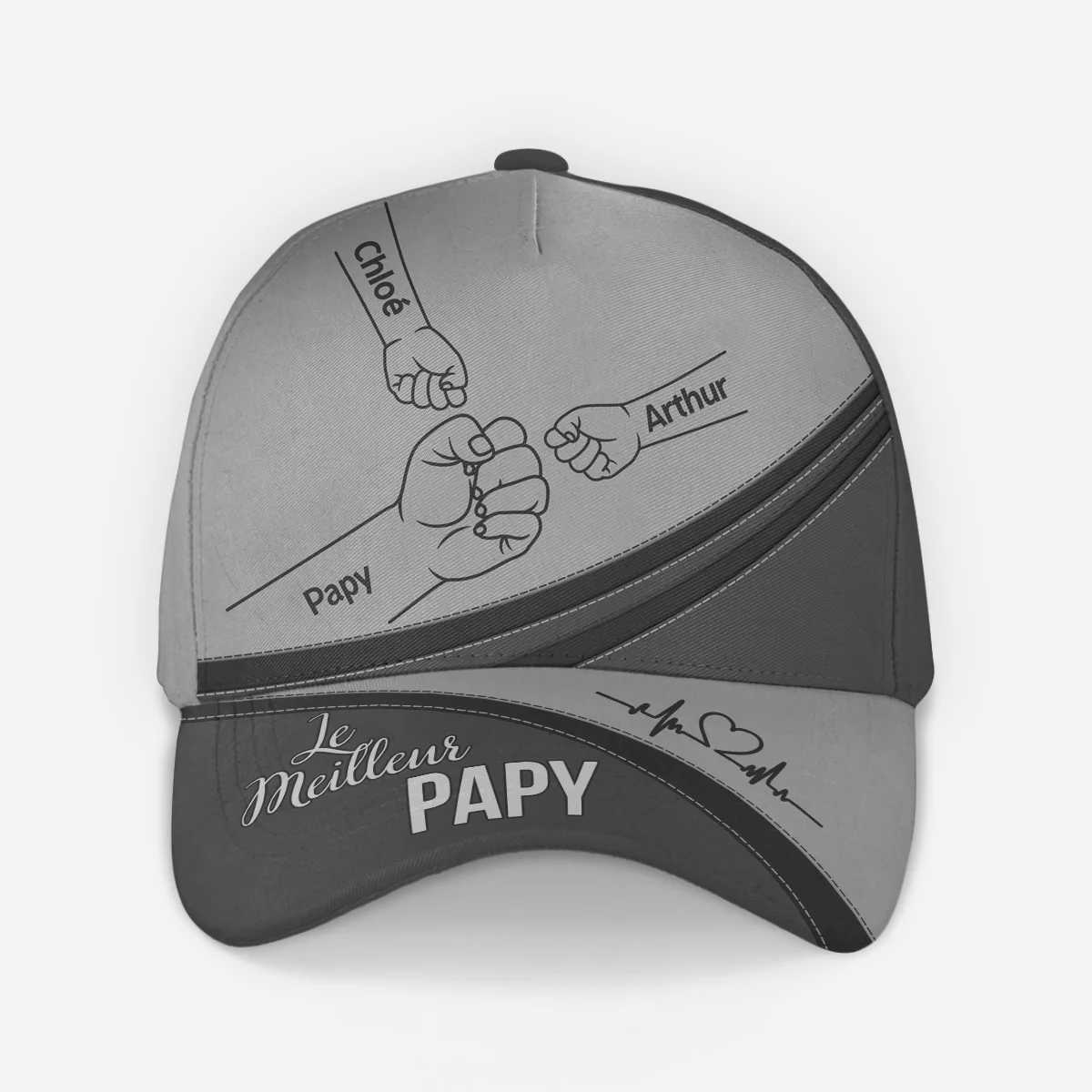 Casquette Personnalisée Homme - Le Meilleur Papa - Image 2