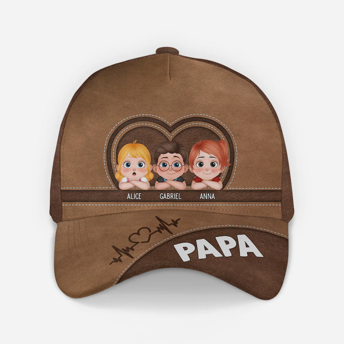Casquette Personnalisée Homme | Papa Vintage Avec Ses Enfants