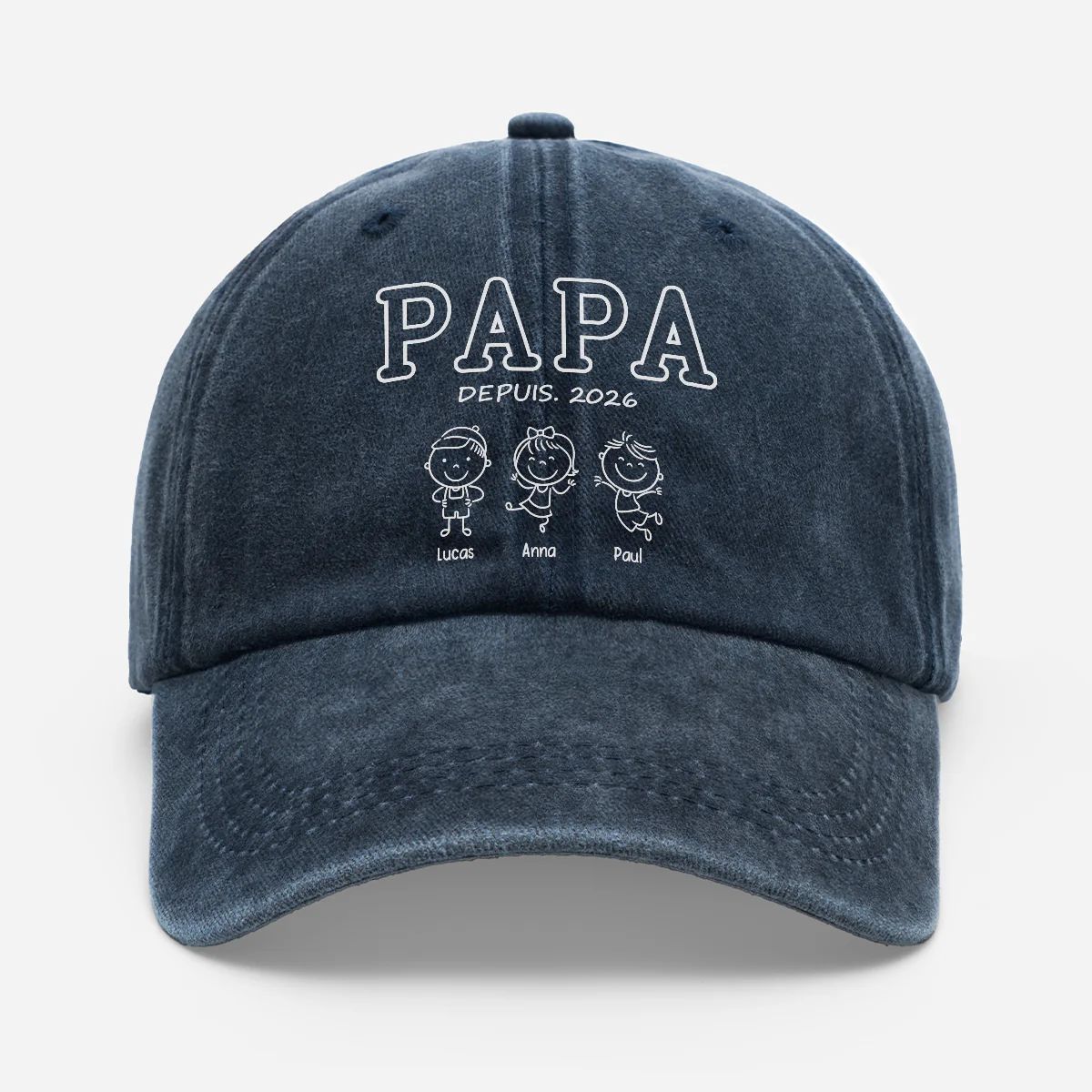 Casquette Personnalisée Papa Papy - Devenir Un Papa Depuis