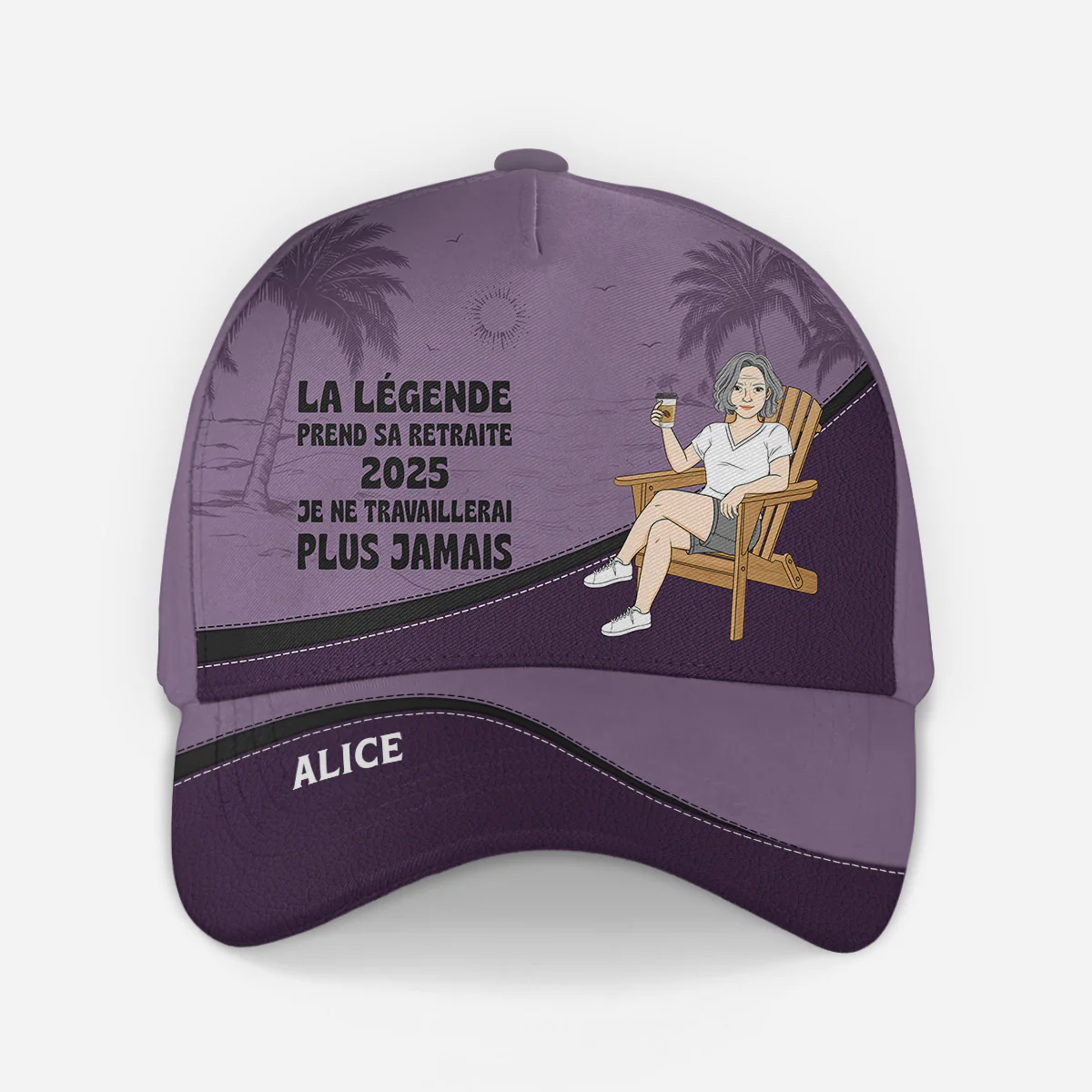 Casquette Retraite Personnalisée - La Légende Prend Sa Retraite - Image 2
