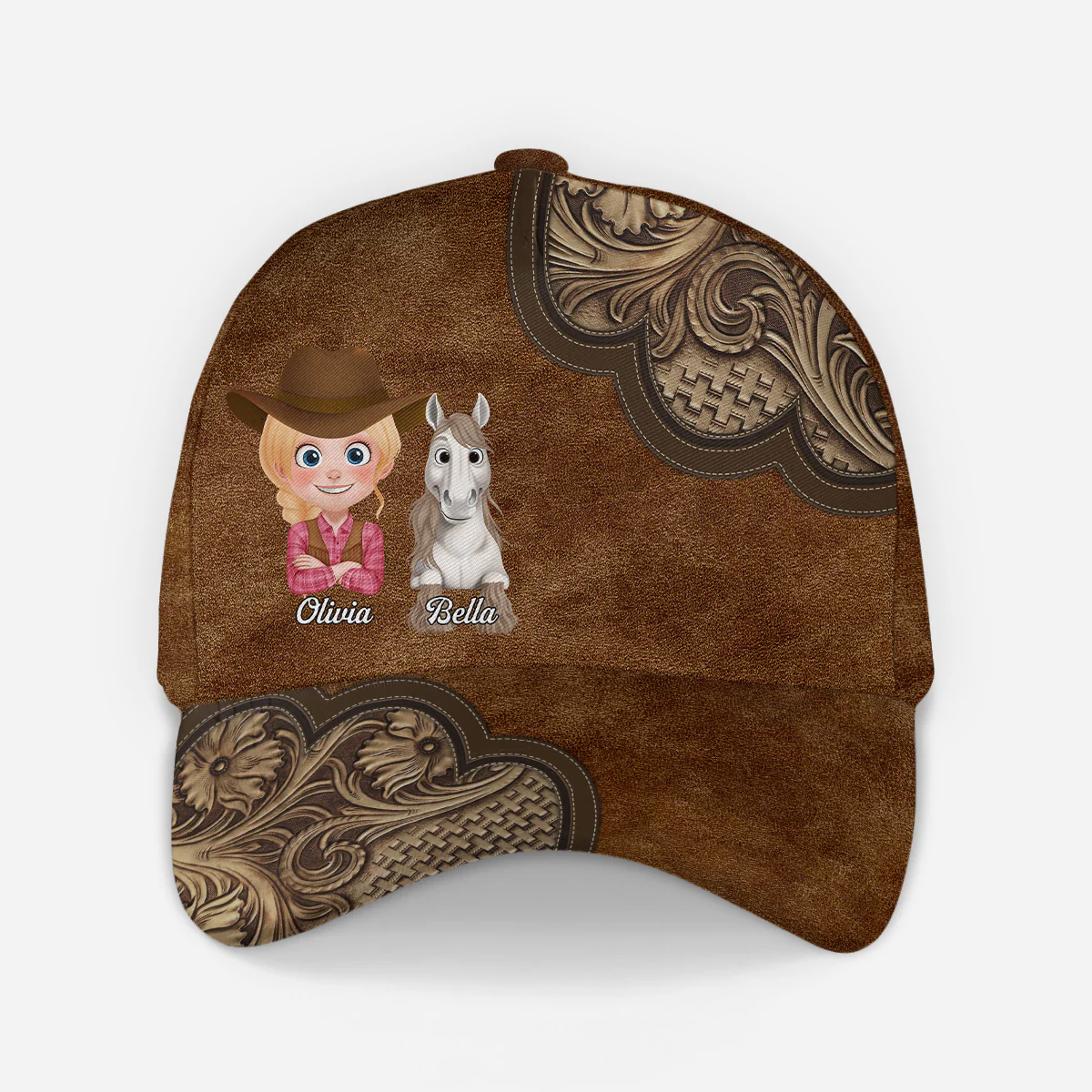 Casquette Personnalisée Prénom Et Dessin - Cadeau Fan De Cheval