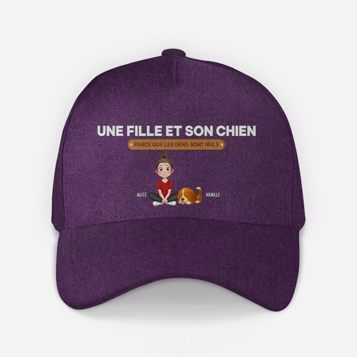 Casquette Homme Personnalisable - Un Homme et Son Chien - Image 2