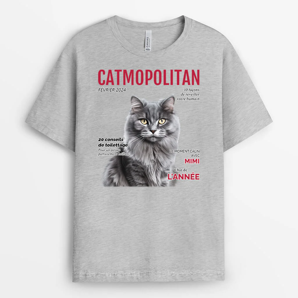 Tee Shirt Personnalisé Chat - Catmopolitan - Image 2