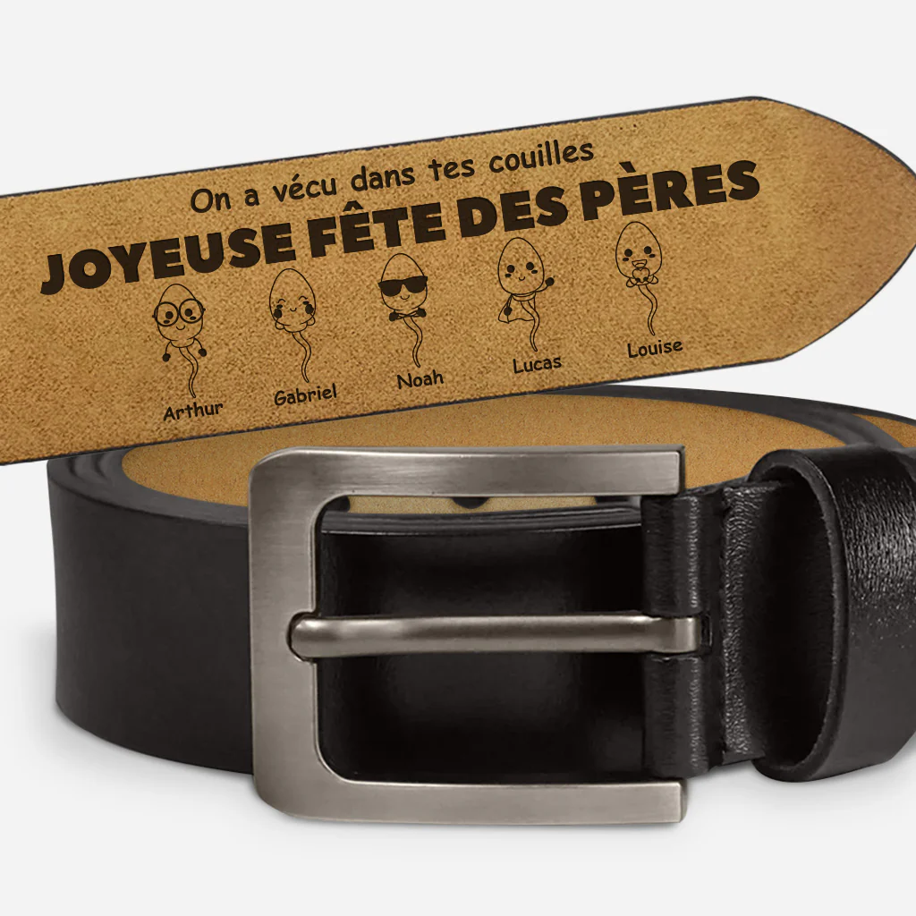 Ceinture Homme Personnalisée Humour Pour Papa - Bonne Fête Des Pères
