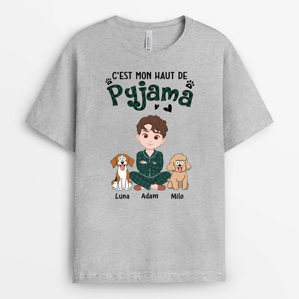 T-shirt Personnalisé Chien - C'est Mon Haut De Pyjama